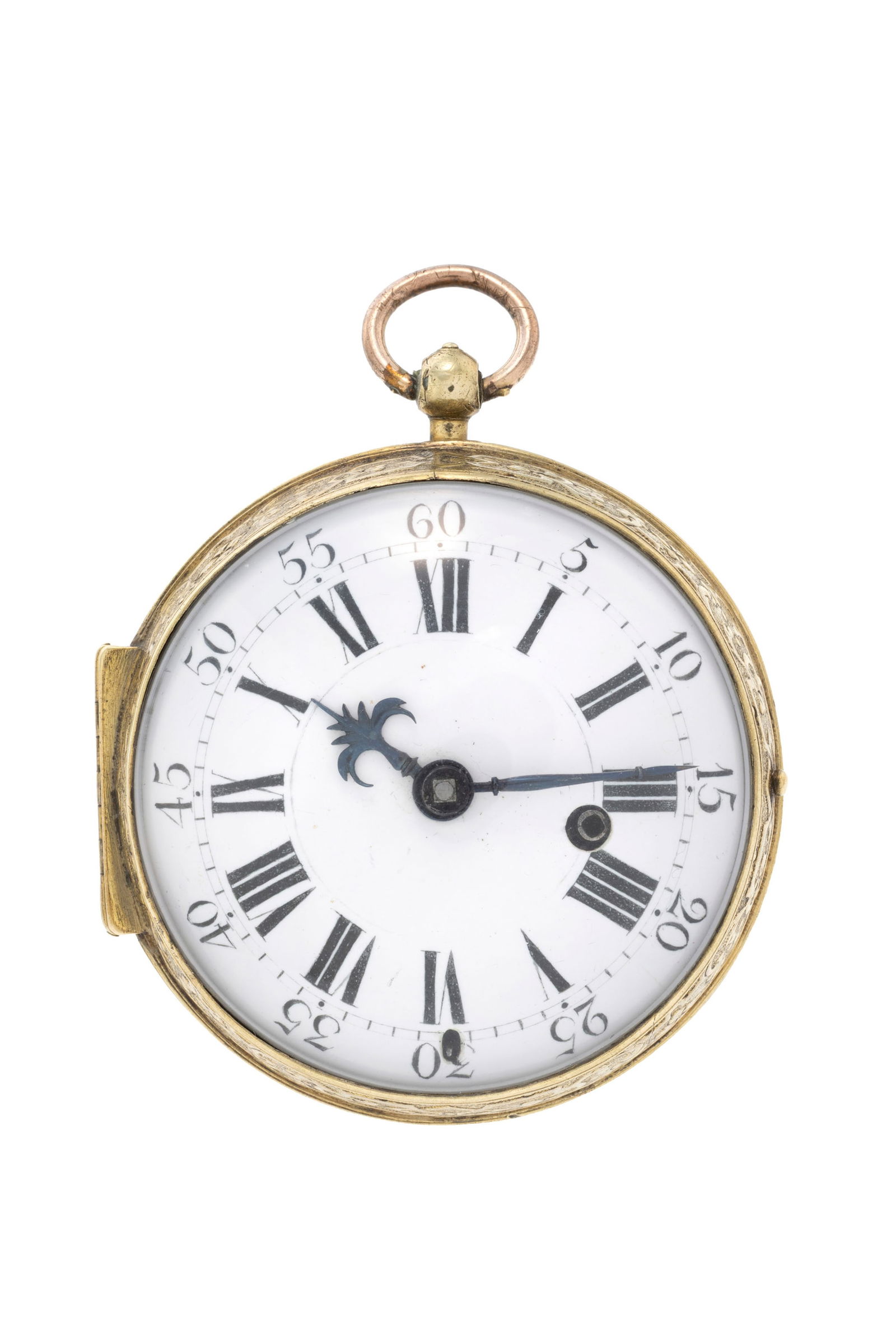 Testu à Paris, montre de poche à coq en laiton gravé d'une scène mythologique, X (1 of 5)