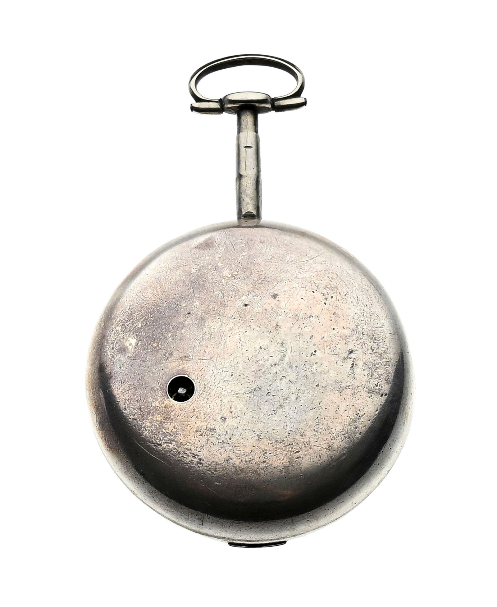 Montre de poche à coq et boîtier de protection en argent ornée d'une peinture repr - 5