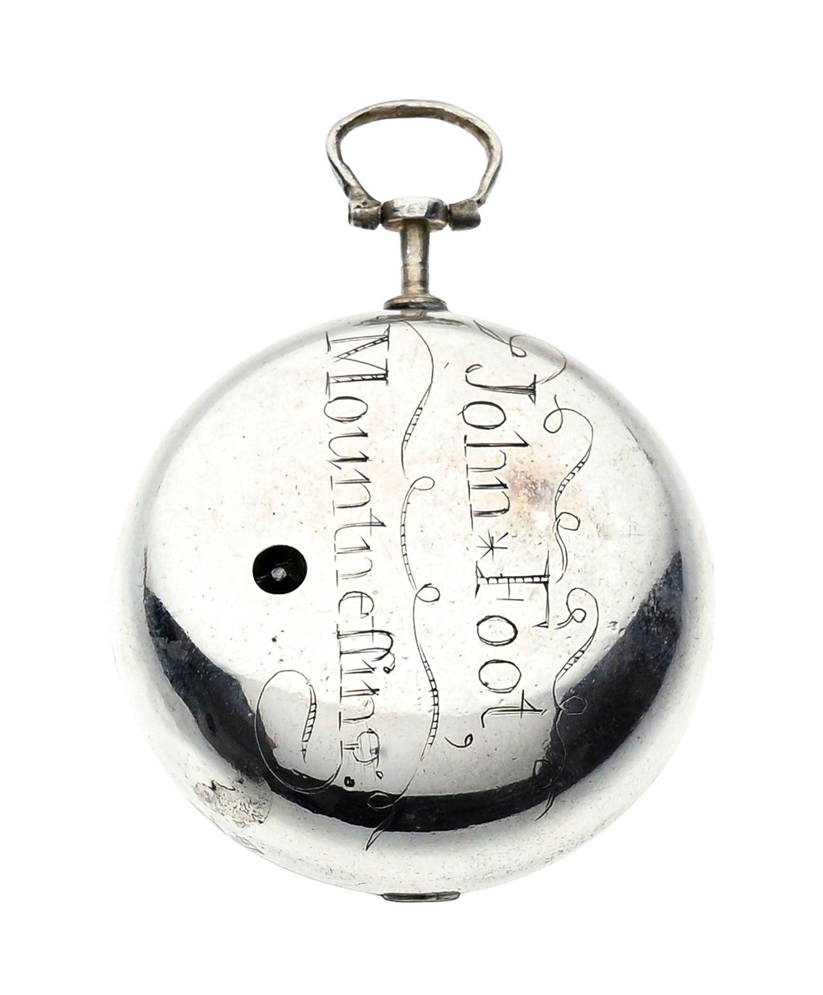 Dan. Cornwell, montre de poche à coq et boîtier de protection en argent avec indication de - 6