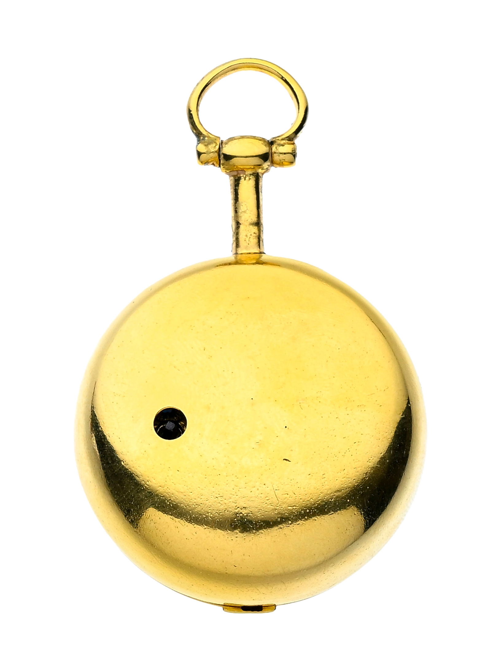 Montre de poche à coq en laiton avec boîtier de protection en laiton gainé de cuir ve - 5