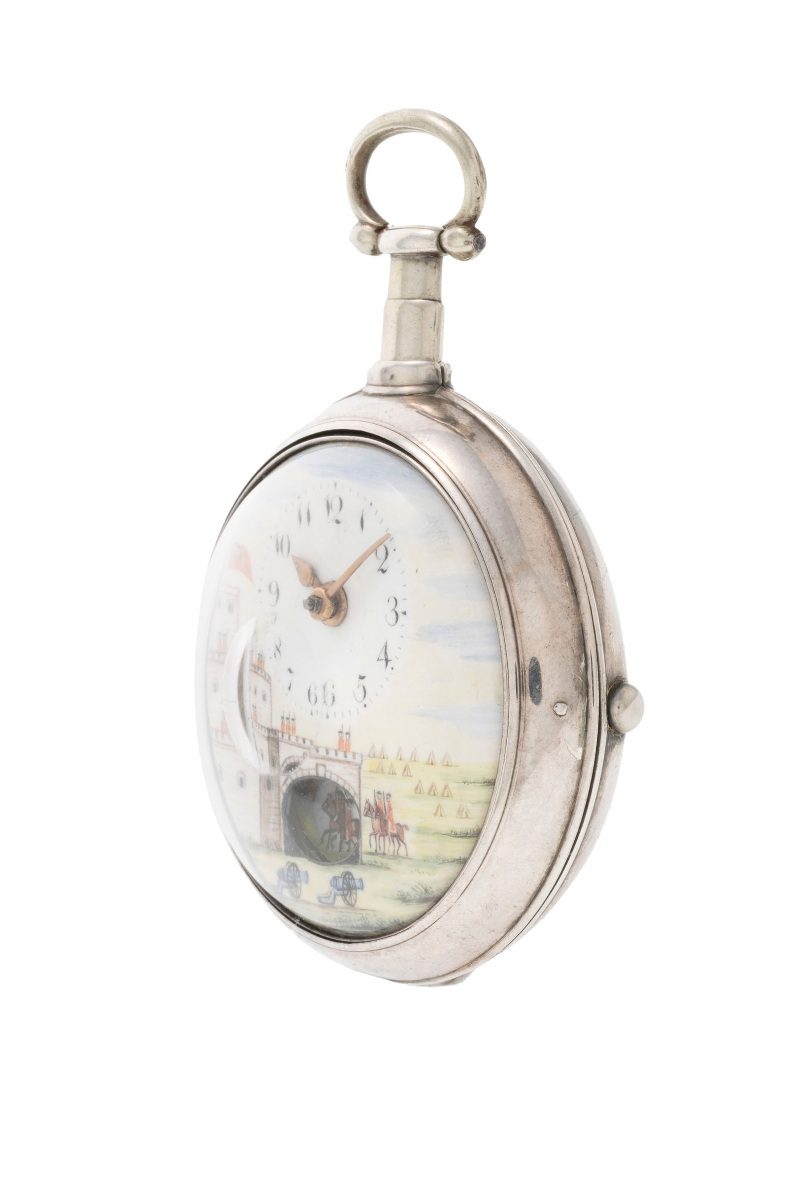 Tasker Folkingham, montre de poche et boîtier de protection en argent commémoratif orn - 2