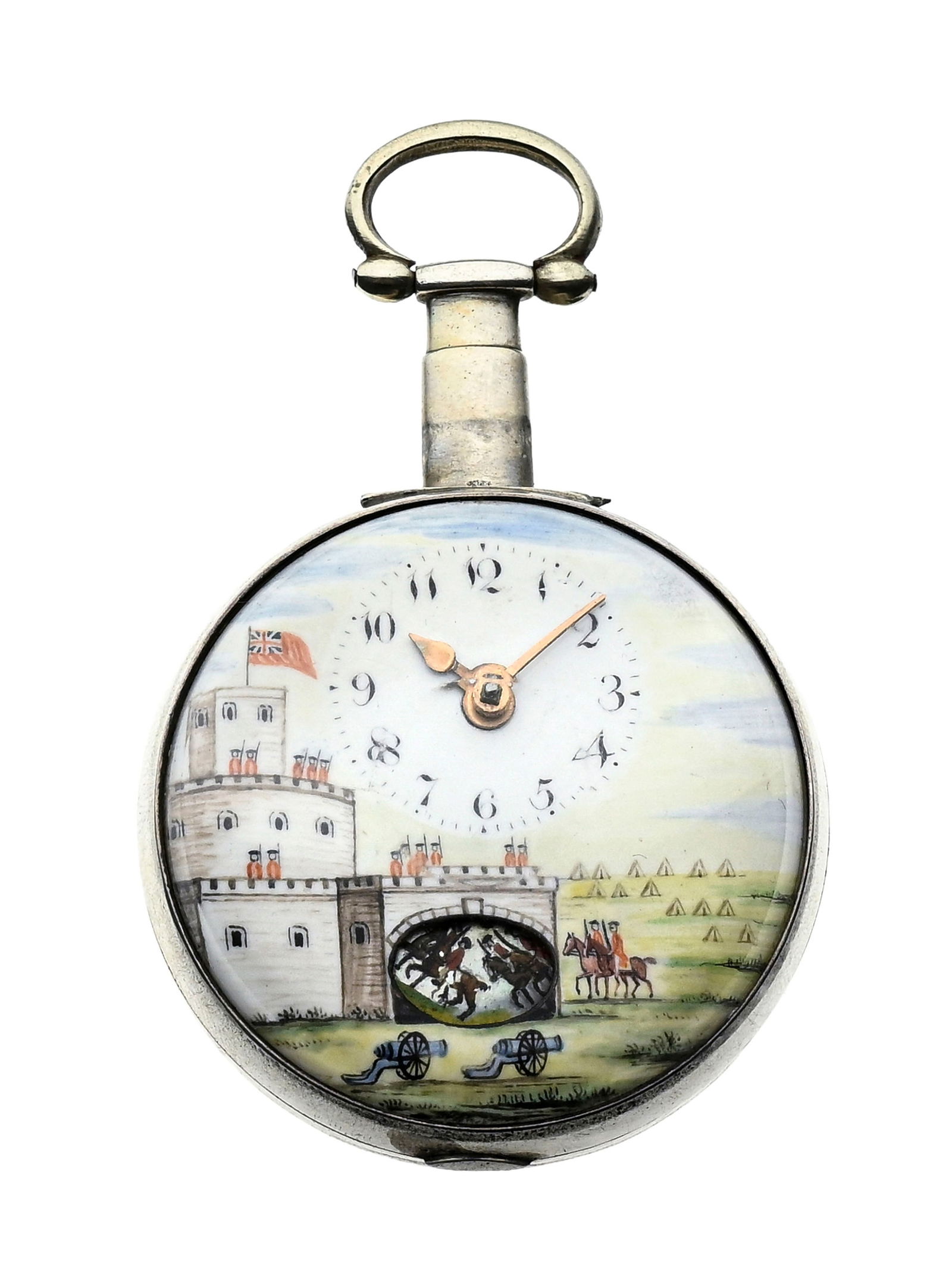 Tasker Folkingham, montre de poche et boîtier de protection en argent commémoratif orn - 4