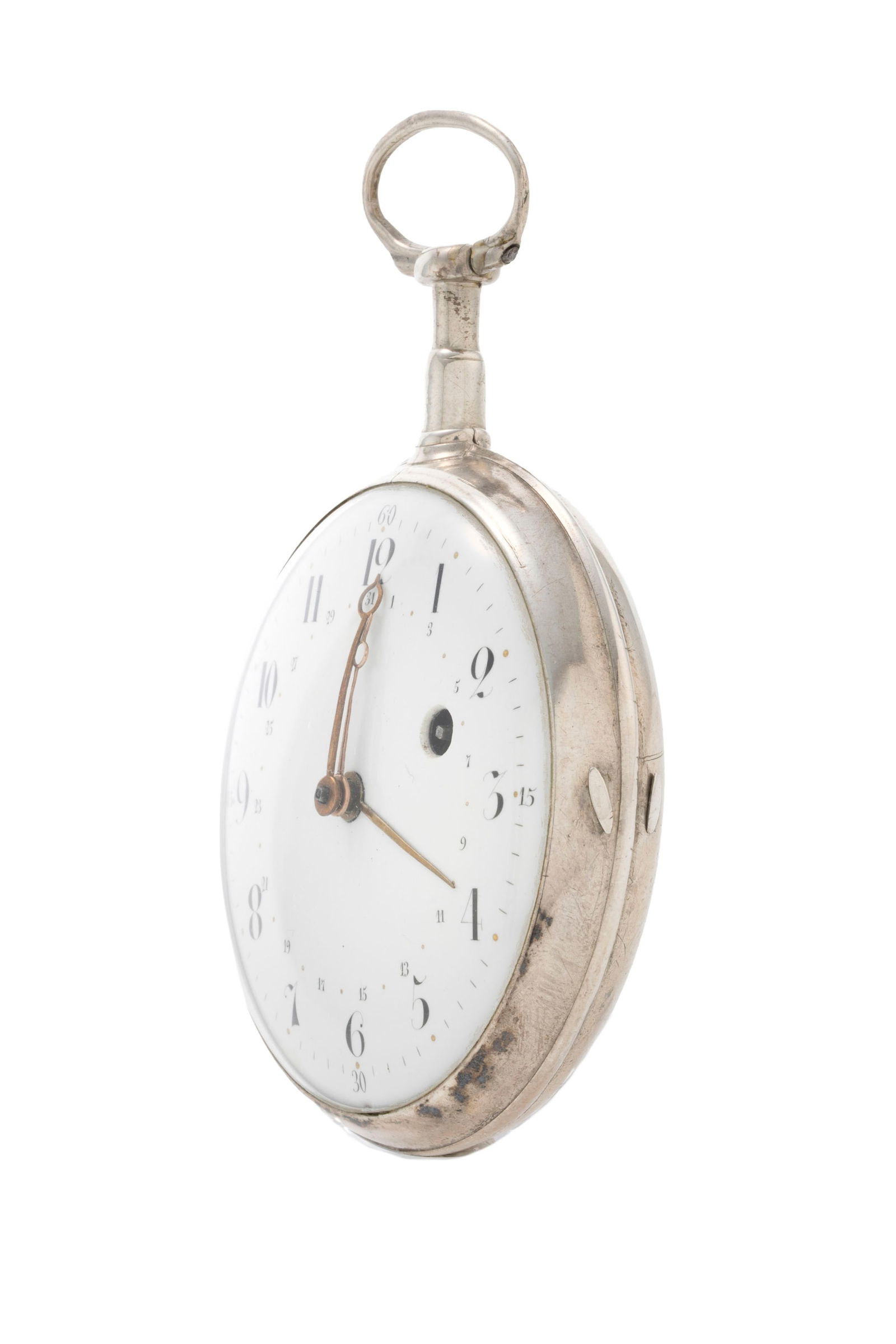 Montre de poche à coq en argent avec indication de la date, fin XVIIIe s. début XIXe s.  - 3