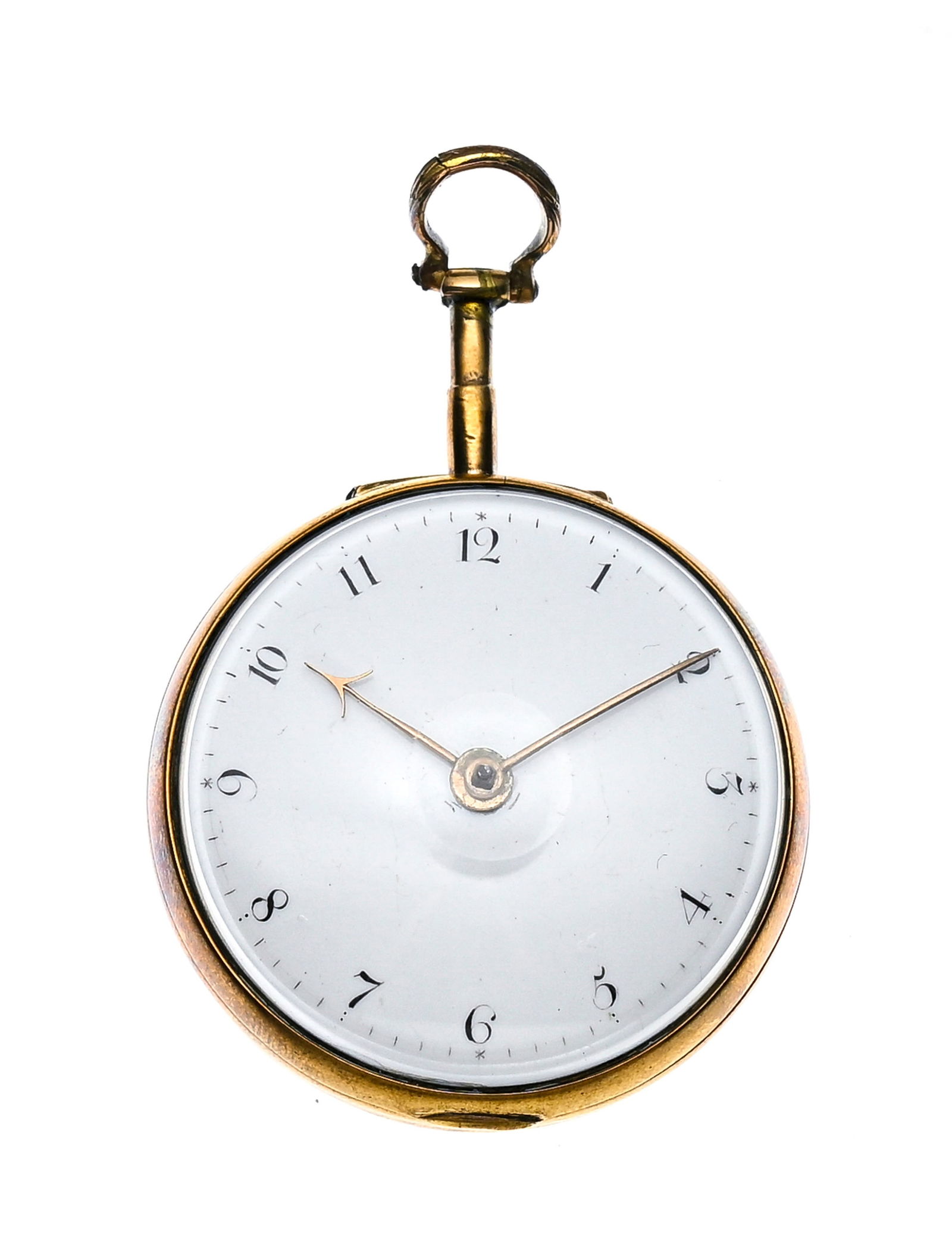 Montre de poche à coq en laiton avec boîtier de protection en laiton orné d'écai - 5