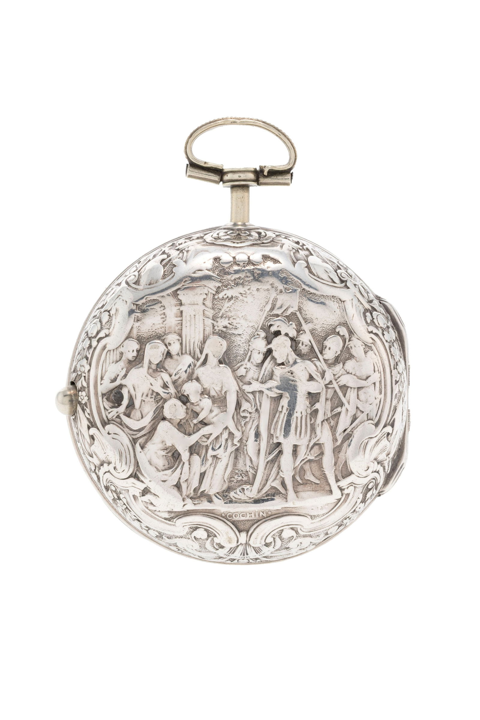 Girard Amsterdam, montre de poche à coq en argent avec indication de la date, boîtier de p - 3