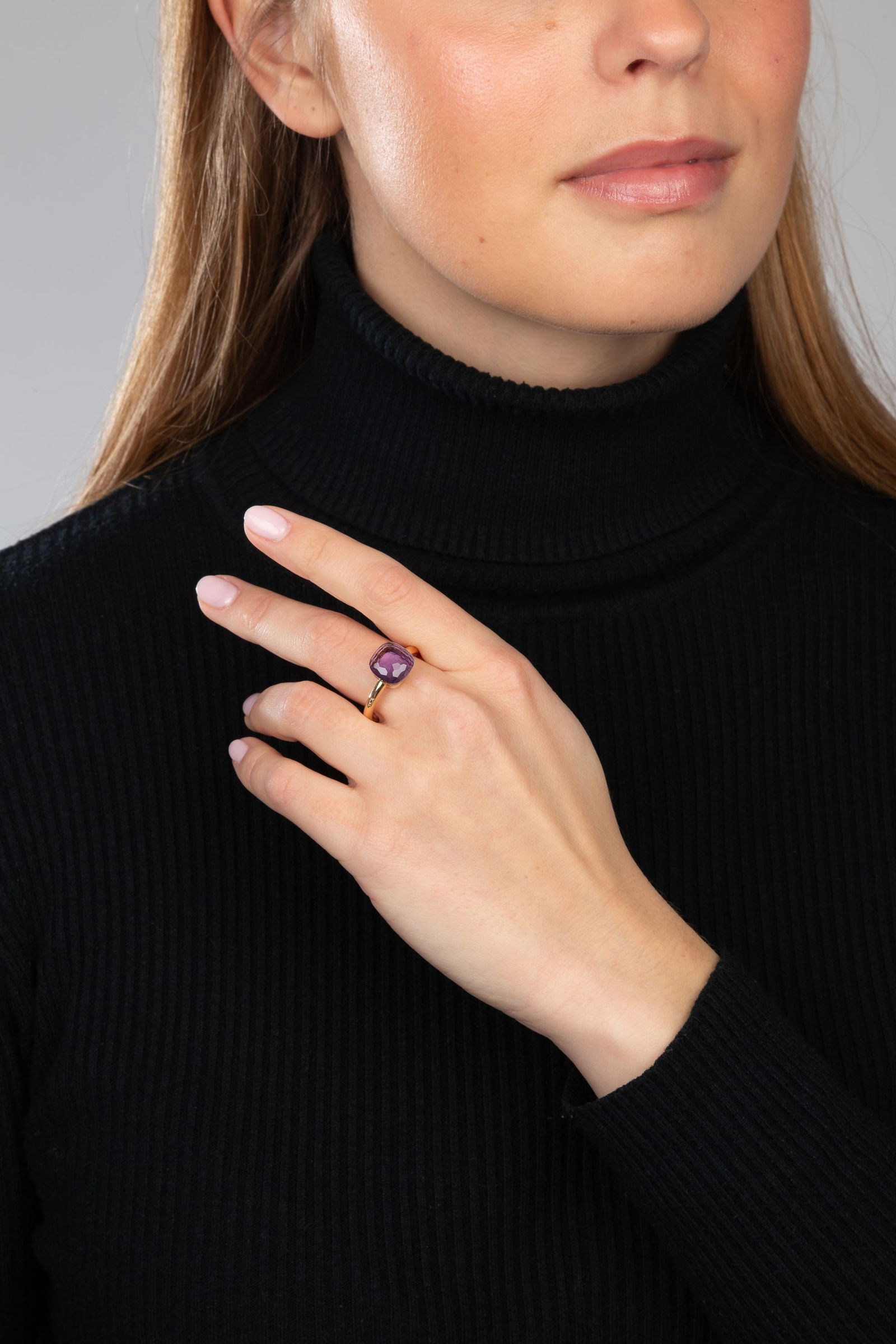 Pomellato, Nudo, bague or 750 sertie d'une améthyste facettée, signée, numérot&# - 5