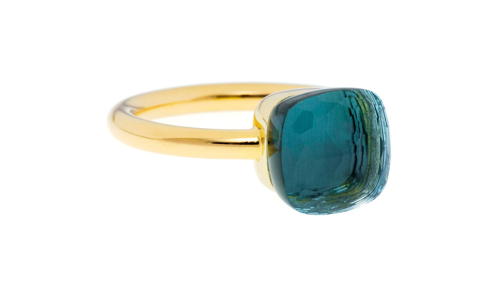 Pomellato, Nudo, bague or 750 sertie d'une topaze facettée, signée, numérotée, d - 2