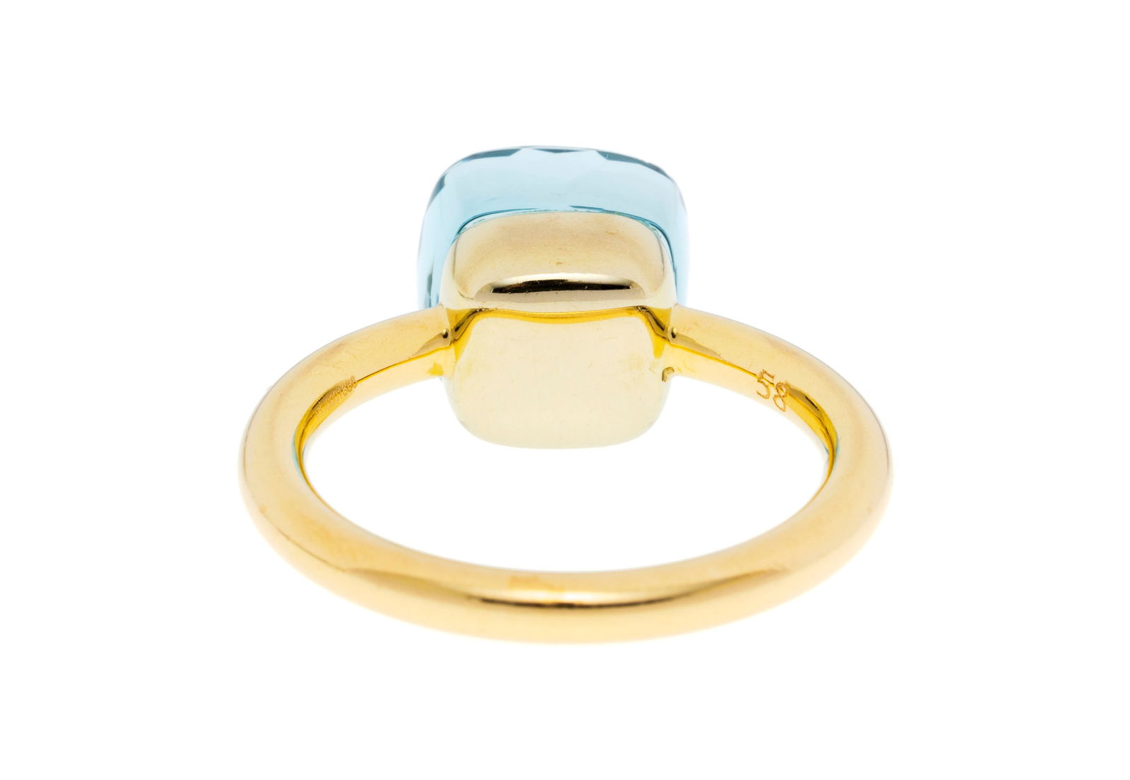 Pomellato, Nudo, bague or 750 sertie d'une topaze facettée, signée, numérotée, d - 4