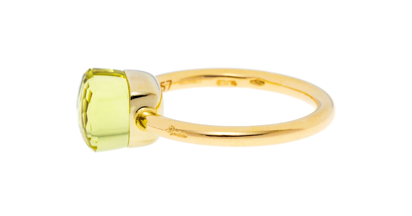 Pomellato, Nudo, bague or 750 sertie d'une citrine facettée, signée, numérotée,  - 3