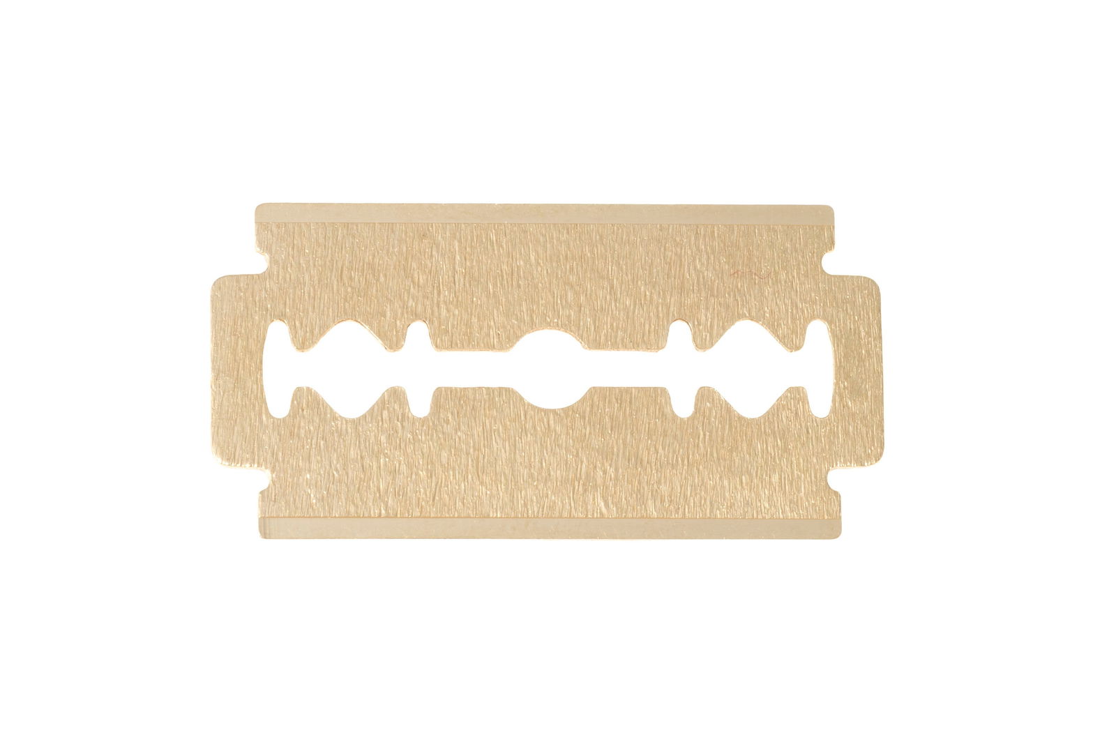 Pendentif lame de rasoir or 750 texturé, h. 4.3 cm, 7g: Pendentif lame de rasoir or 750 texturé, h. 4.3 cm, 7g ConditionTrès bon état général. 