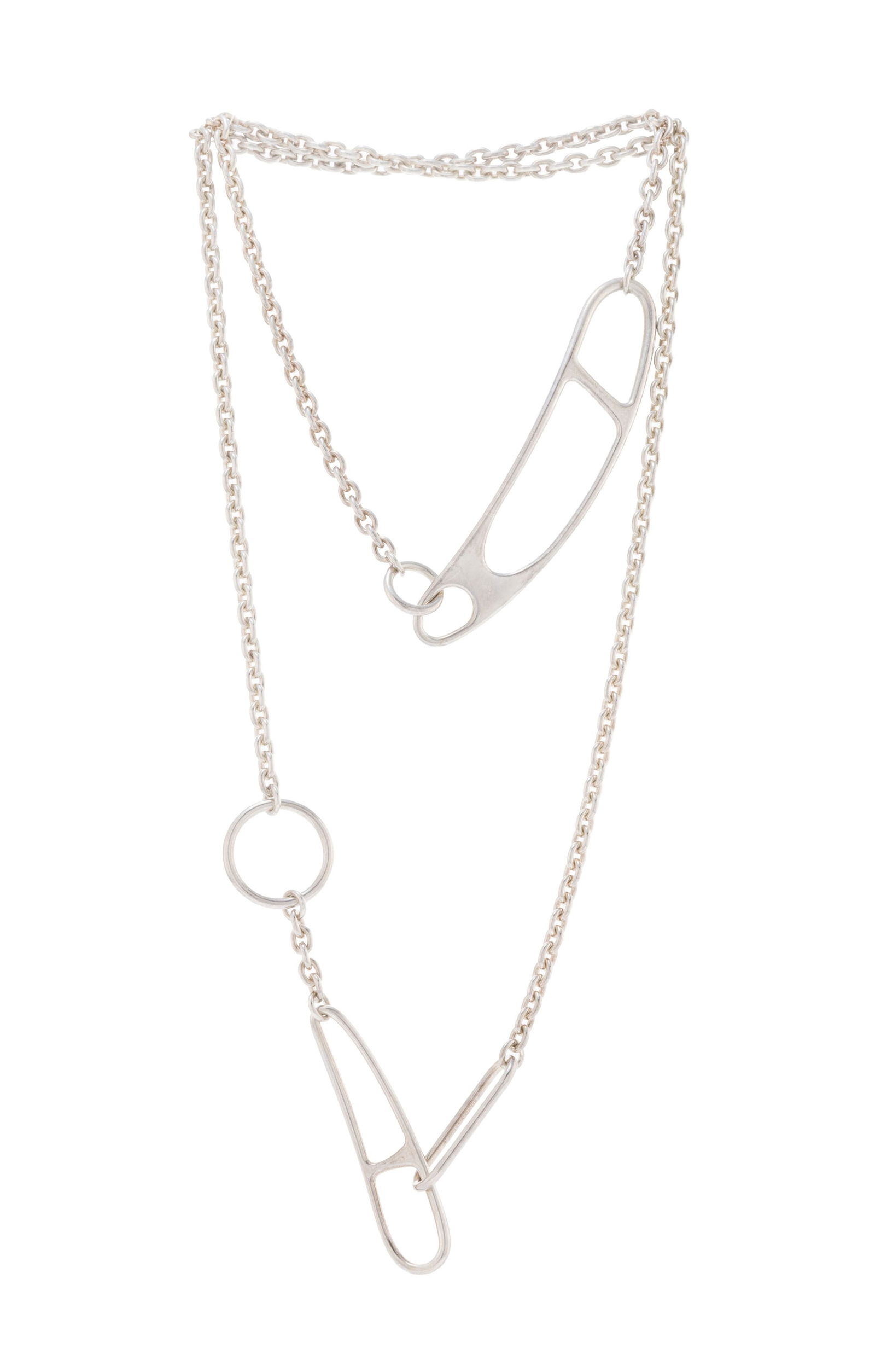 Hermès, Chaîne d'Ancre Punk, sautoir argent, signé, numéroté 19C010535, lon: Hermès, Chaîne d'Ancre Punk, sautoir argent, signé, numéroté 19C010535, long. 100 cm, 95g ConditionBon état de conservation général. Présence de rayures