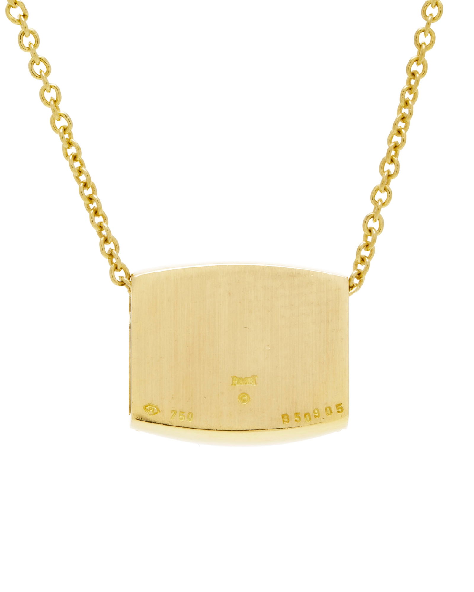 Piaget, Dancer, pendentif en or 750 pavé de saphirs jaunes, sur sa chaîne en or 750 à - 3