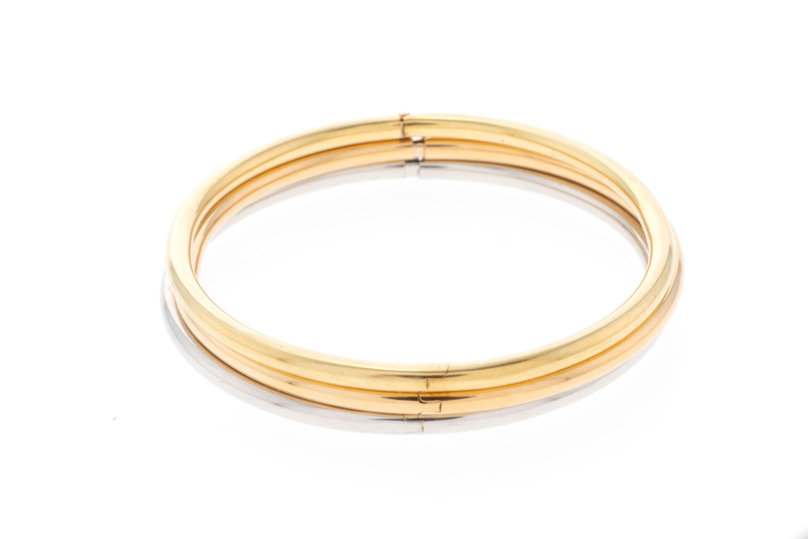 Lot de 3 bracelets rigides 3 ors 750, circ. 18 cm, 15g (1 of 4)