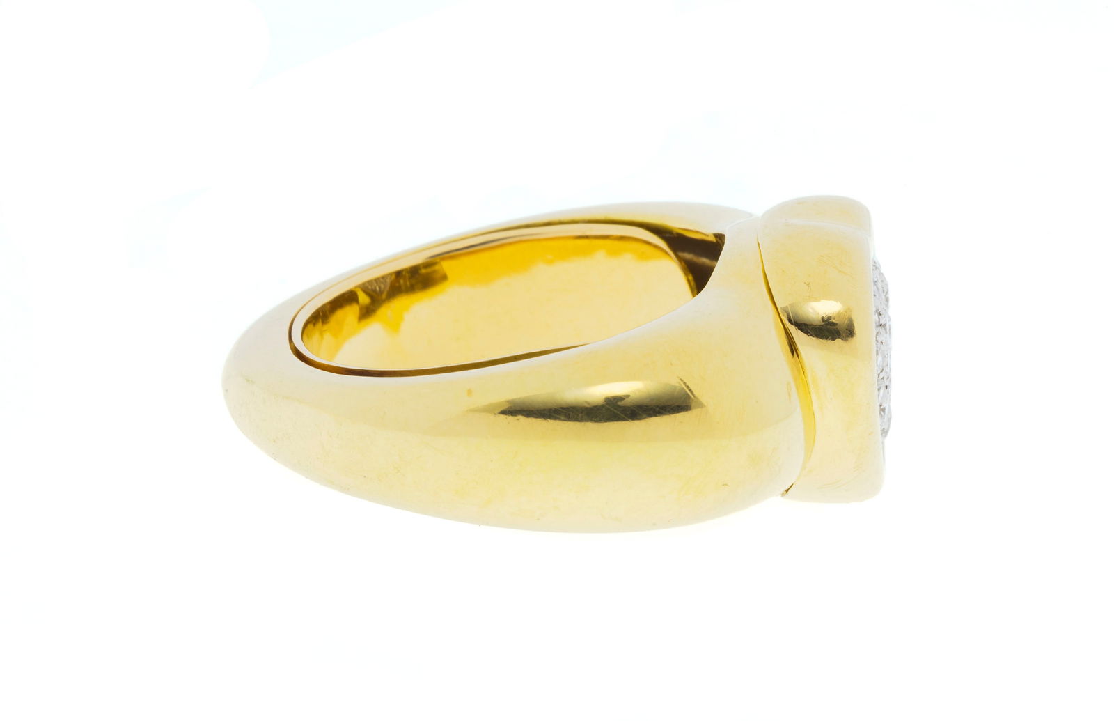 Piaget, attribué à, bague cœur 2 ors 750 sertie de diamants taille brillant, doigt en - 2