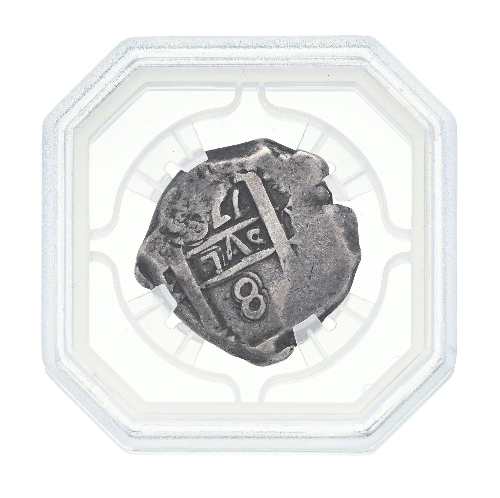 Bolivie / colonie espagnole, Charles III (1759-1788), 8 reales en argent (dit "cob"), 176(?), Potos& - 3