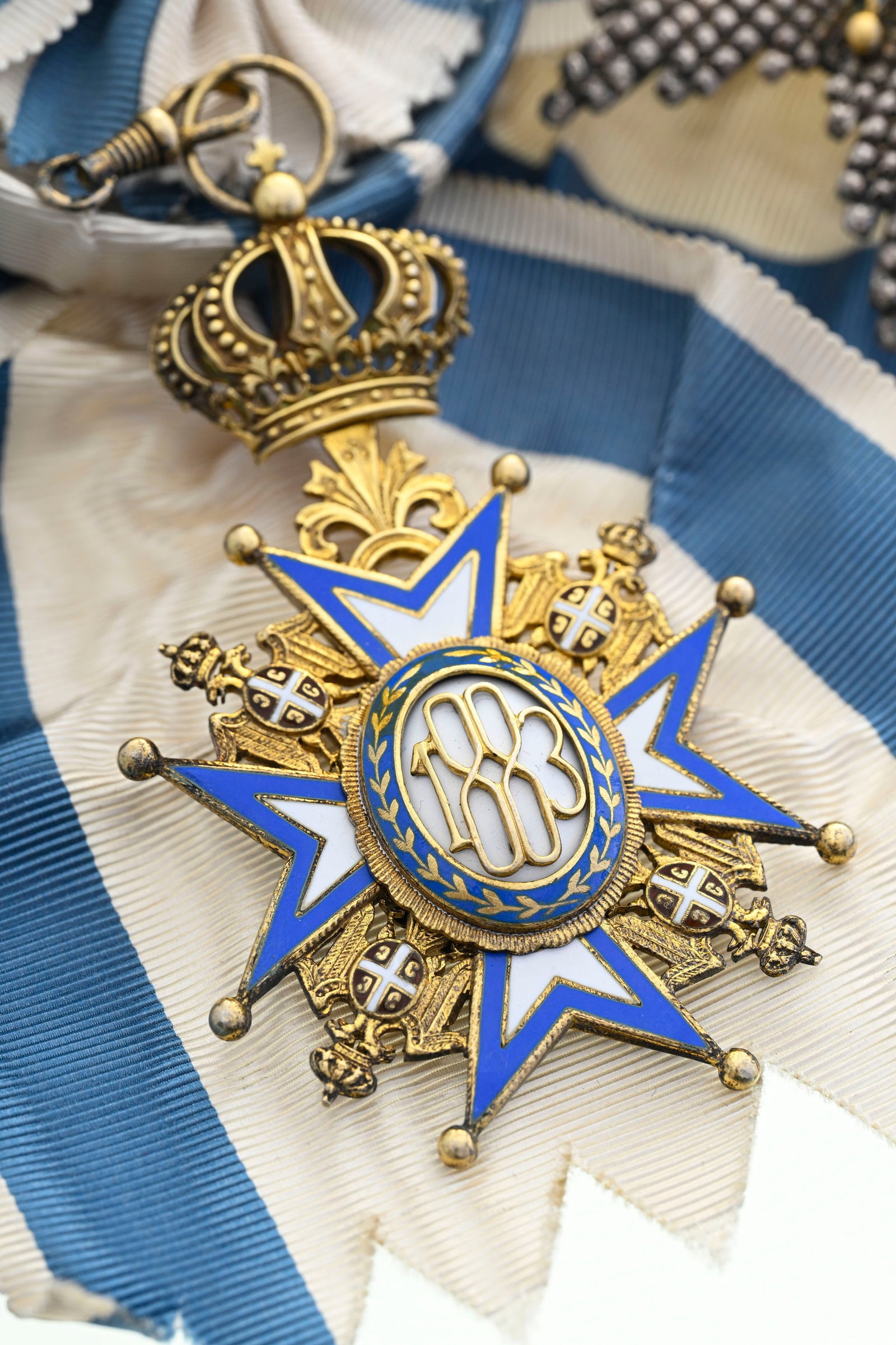 Royaume de Serbie, Ordre de Saint-Sava, créé en 1883, ensemble de Grand-Croix (1ère c - 15