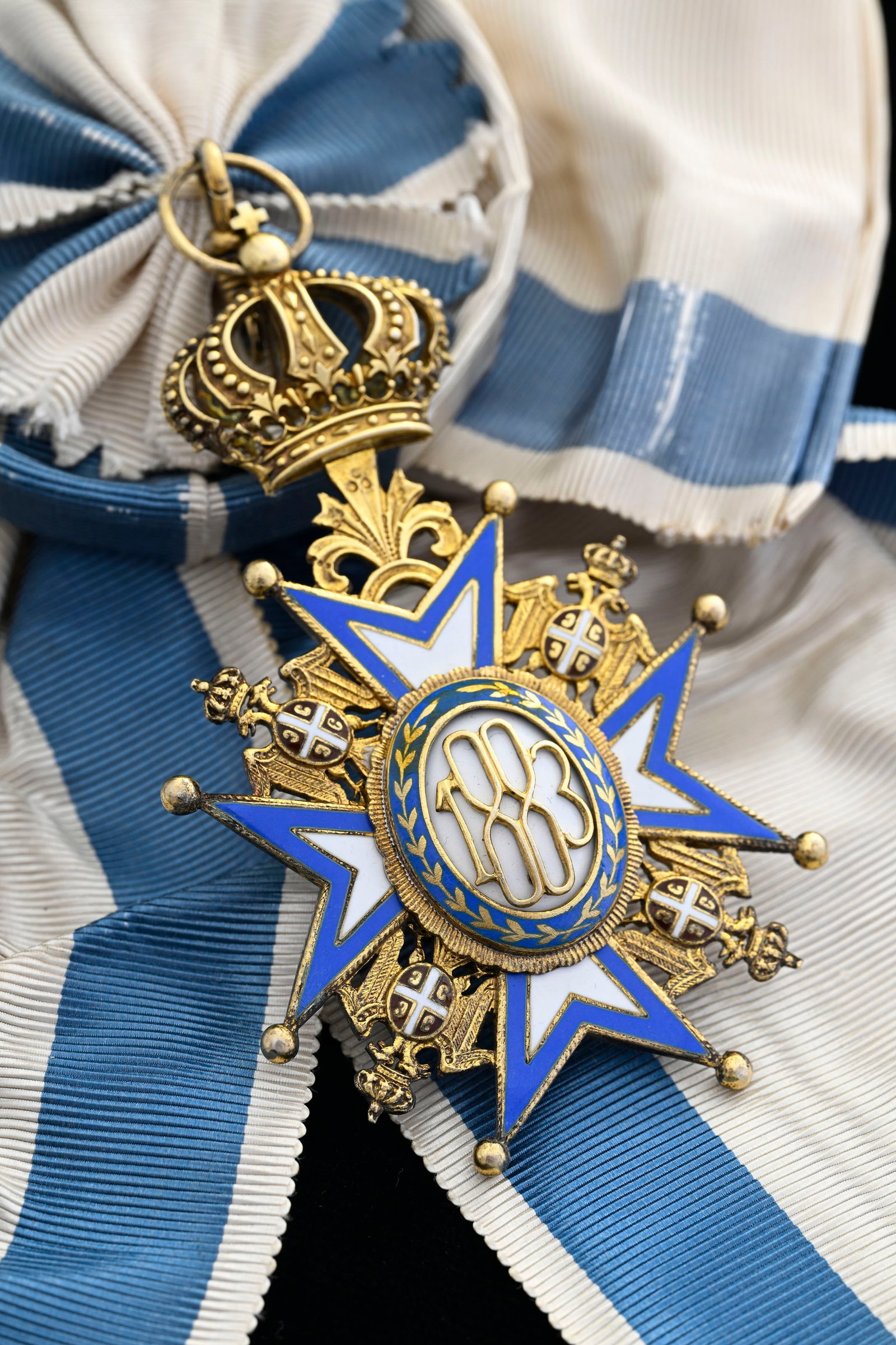 Royaume de Serbie, Ordre de Saint-Sava, créé en 1883, ensemble de Grand-Croix (1ère c - 5