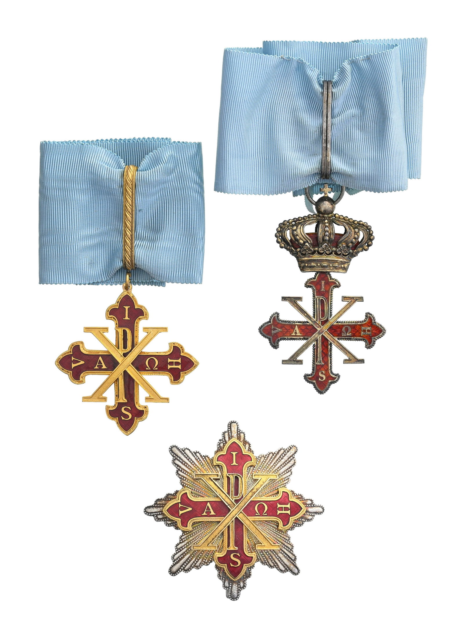 Italie, Royaume des Deux-Siciles, Ordre Constantinien de Saint-Georges, ensemble de Chevalier Comman - 11