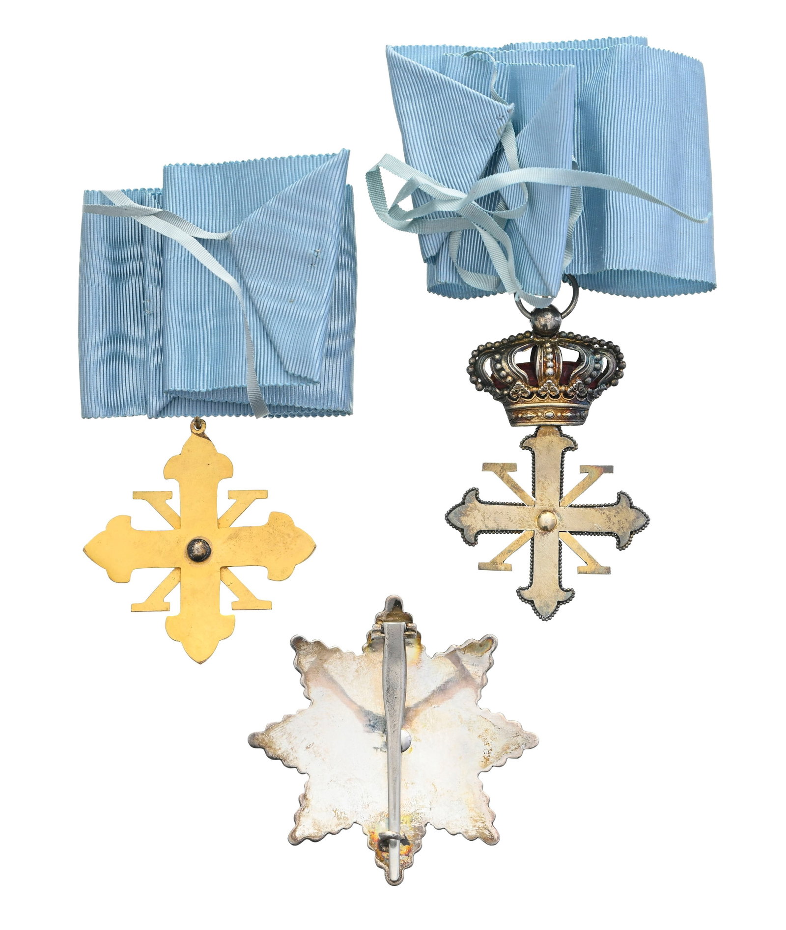 Italie, Royaume des Deux-Siciles, Ordre Constantinien de Saint-Georges, ensemble de Chevalier Comman - 12