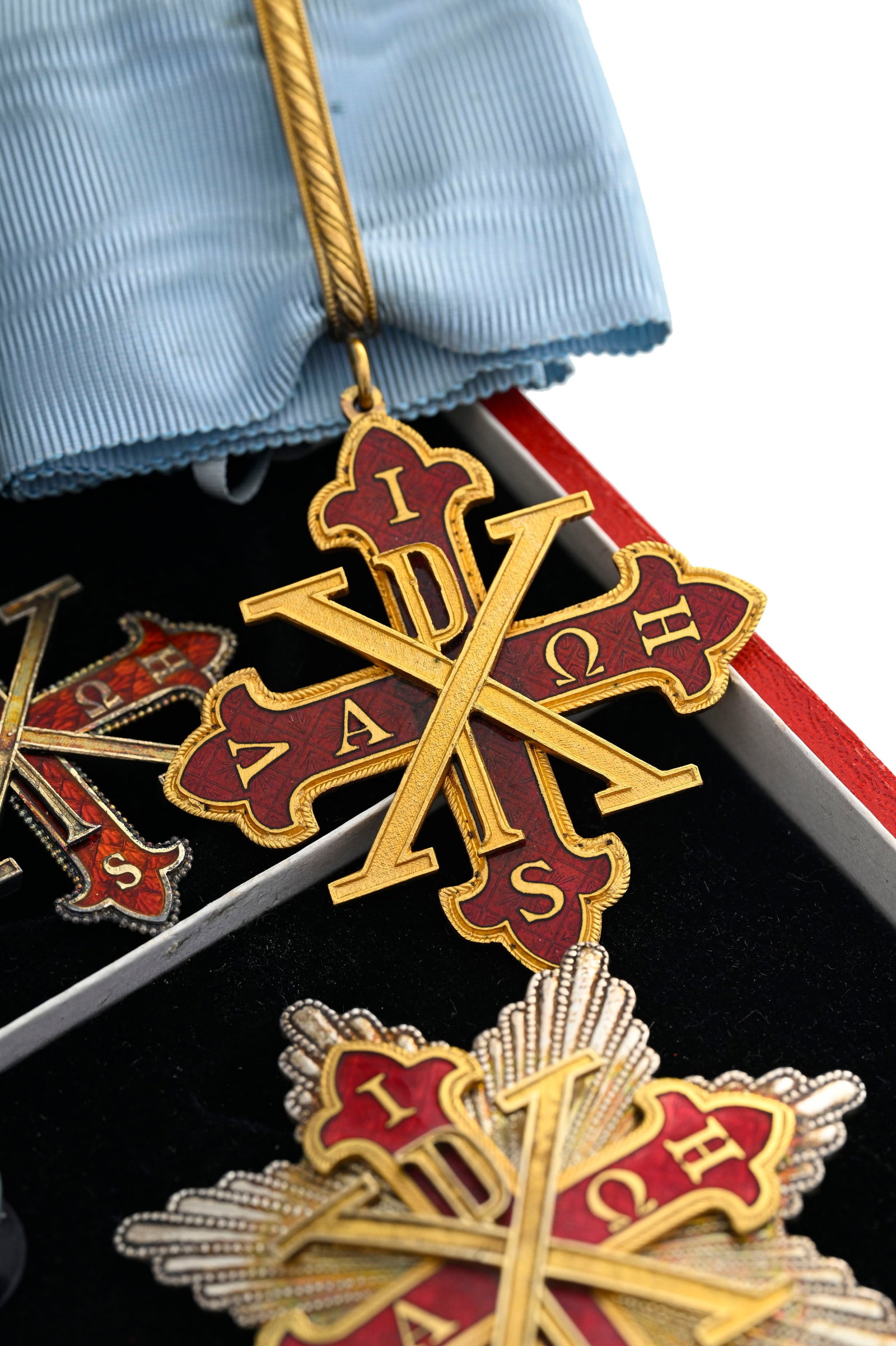 Italie, Royaume des Deux-Siciles, Ordre Constantinien de Saint-Georges, ensemble de Chevalier Comman - 15