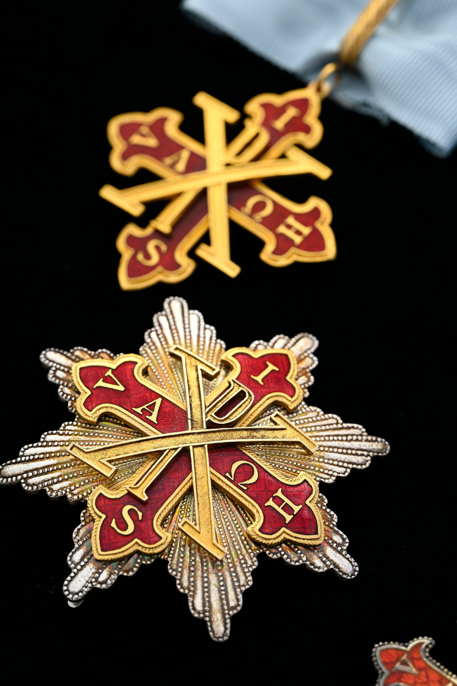 Italie, Royaume des Deux-Siciles, Ordre Constantinien de Saint-Georges, ensemble de Chevalier Comman - 4