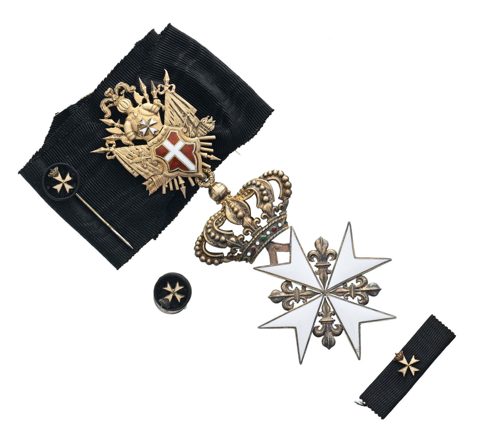Ordre Souverain Militaire Hospitalier de St Jean de Jérusalem, de Rhodes et de Malte, croix de  (1 of 9)