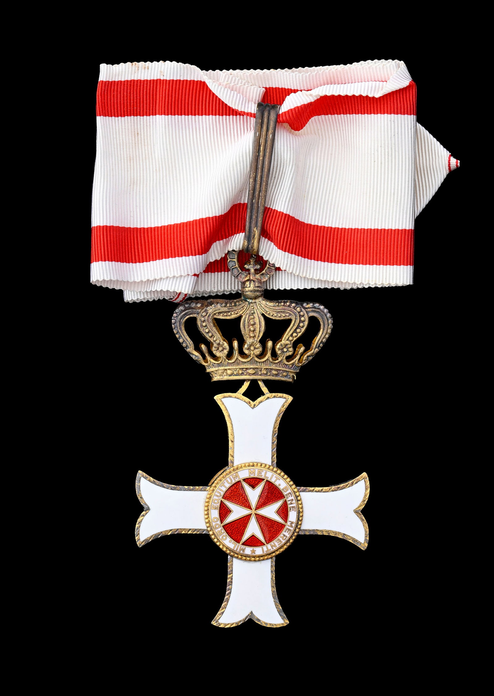 Ordre de Malte, Ordre du Mérite, fondé en 1920, croix de Commandeur en vermeil et éma (1 of 8)