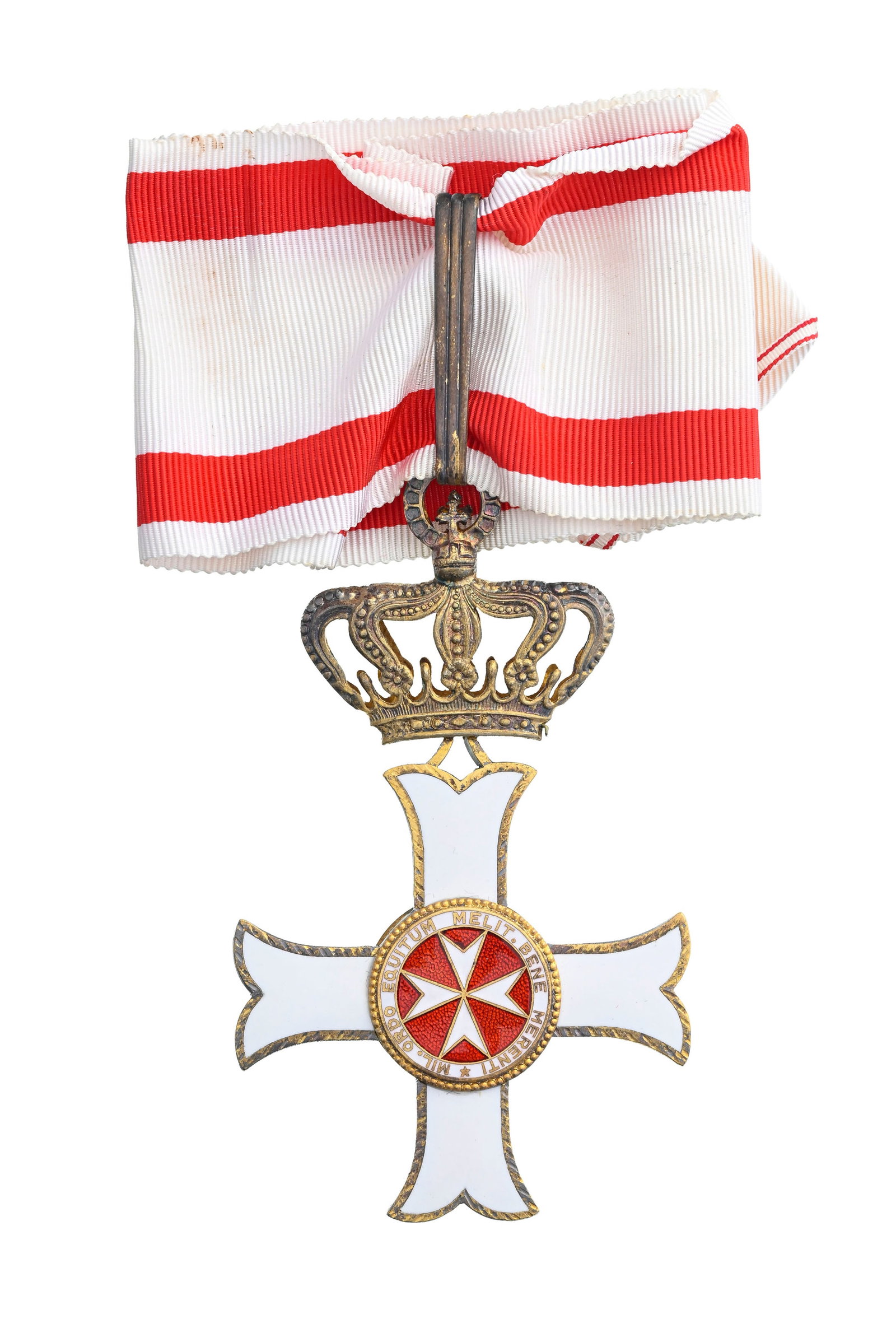 Ordre de Malte, Ordre du Mérite, fondé en 1920, croix de Commandeur en vermeil et éma - 3