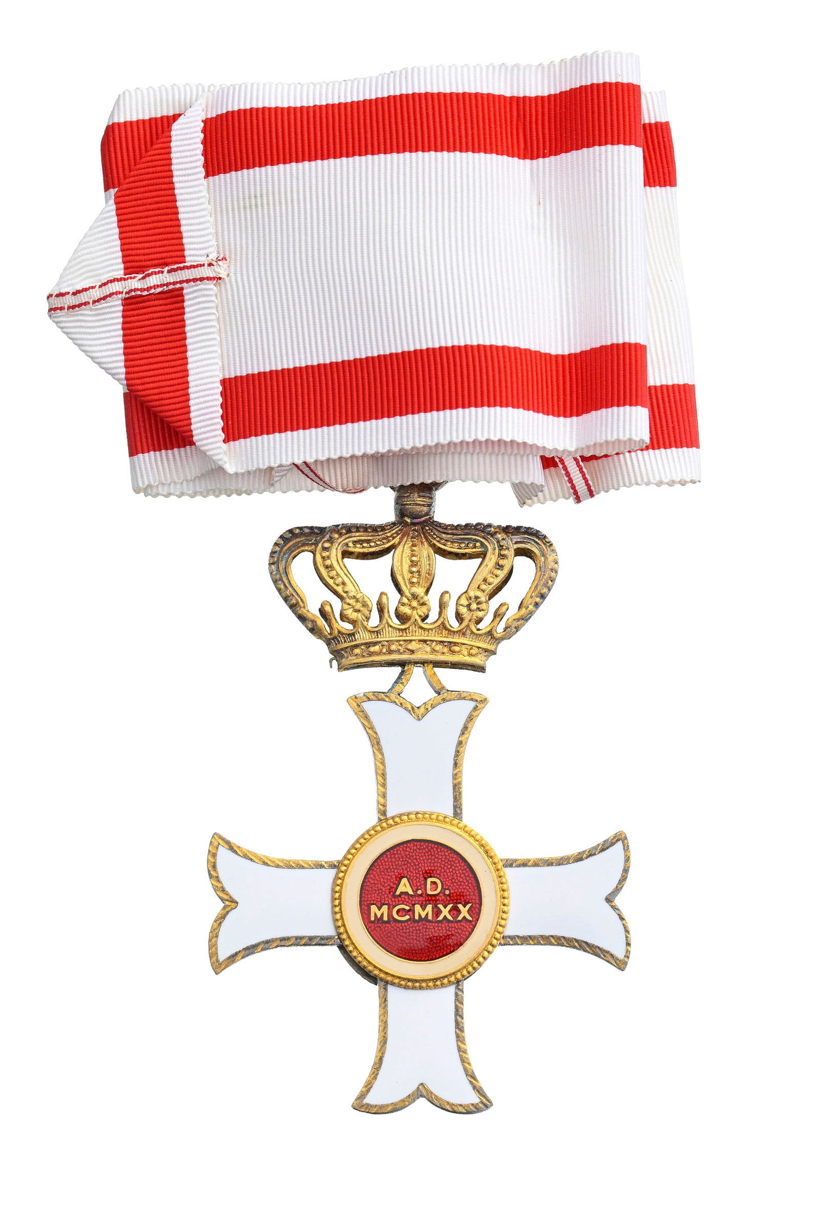 Ordre de Malte, Ordre du Mérite, fondé en 1920, croix de Commandeur en vermeil et éma - 4