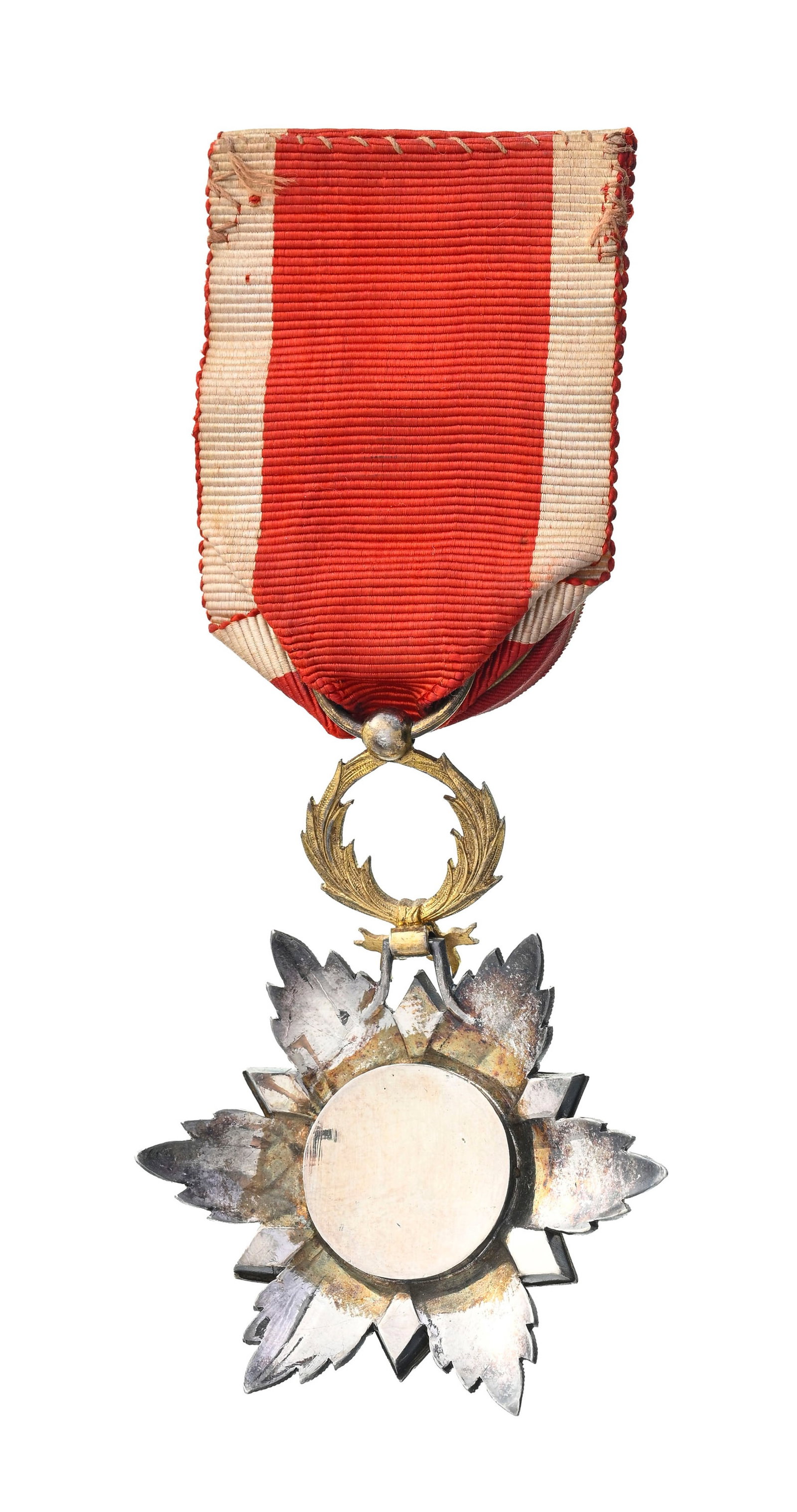 Royaume du Maroc, Ordre de l'Ouissam Hafidien, créé en 1910, étoile d'Officier en arg - 2