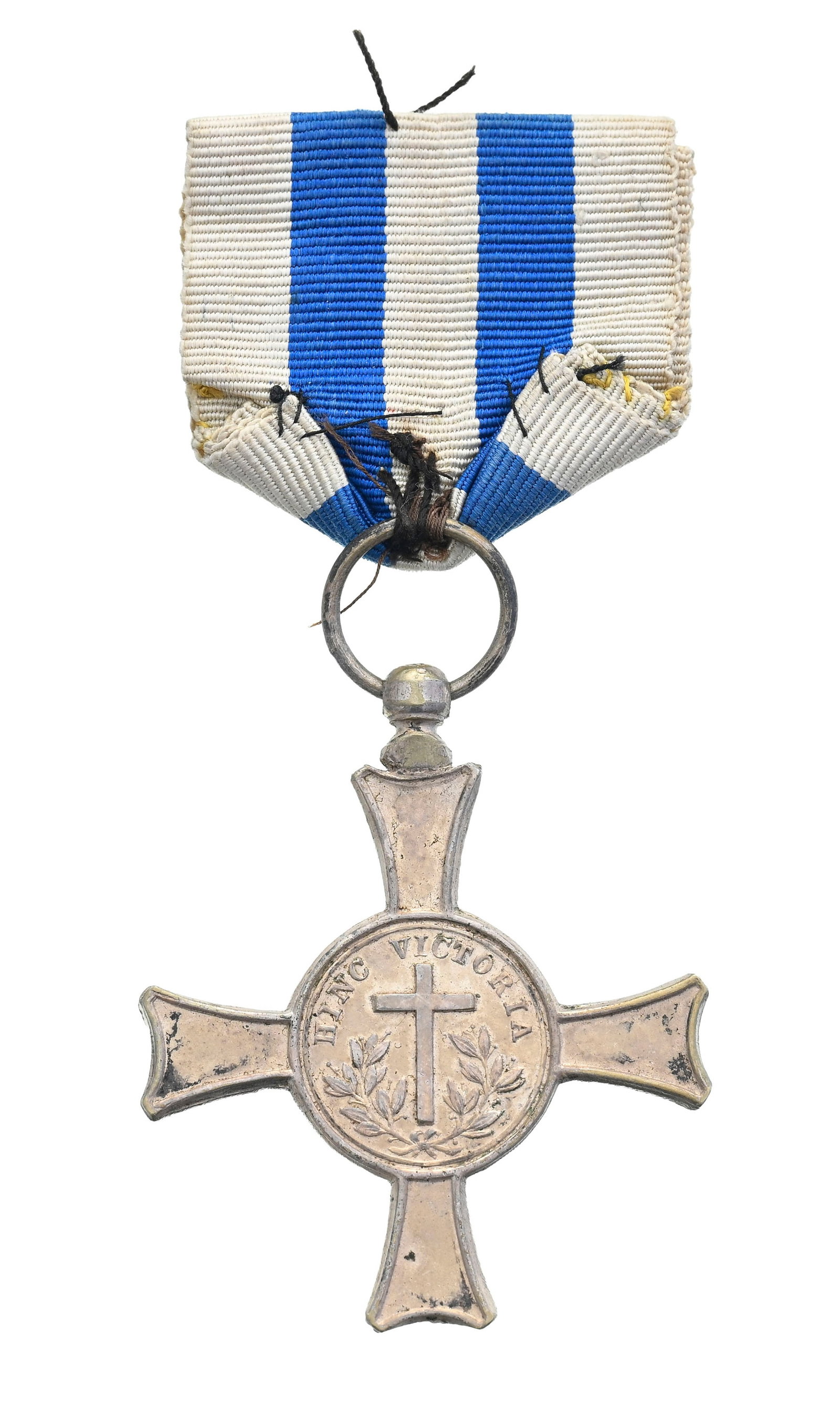 Vatican, croix de Mentana, instituée en 1867 par le pape Pie IX, en argent, diam. 4,2 cm - 2