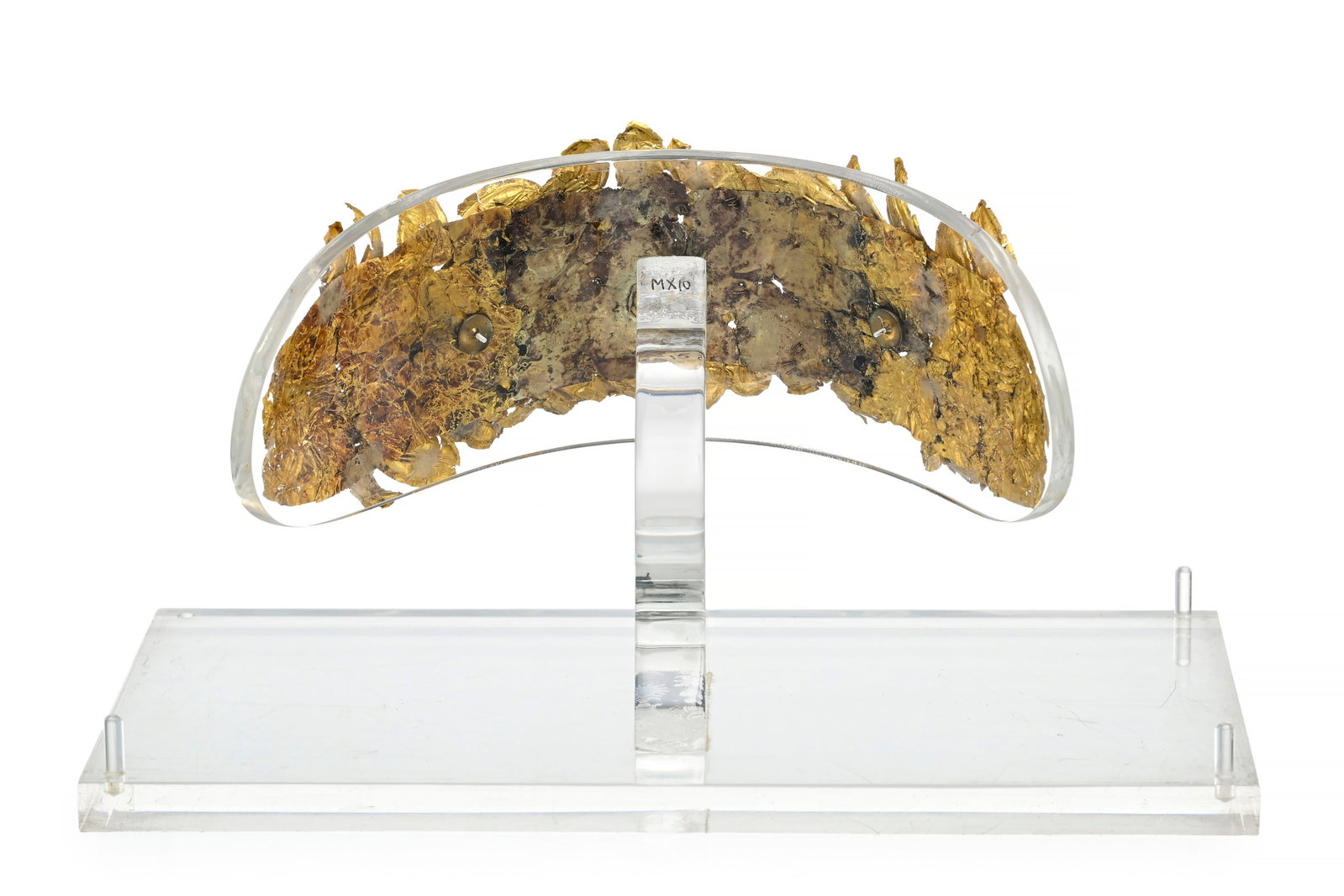 Couronne frontale ou diadème en or, Etrurie (Italie centrale), IVe-IIIe s. av. J.-C., en feuill - 12