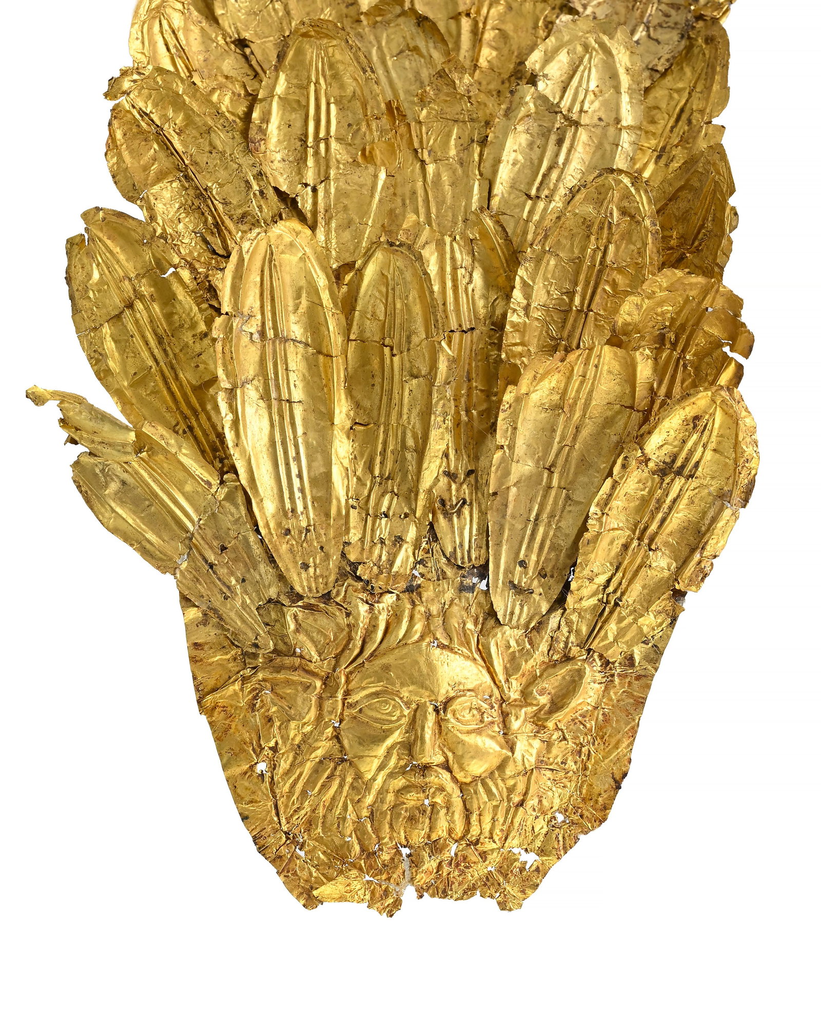 Couronne frontale ou diadème en or, Etrurie (Italie centrale), IVe-IIIe s. av. J.-C., en feuill - 9