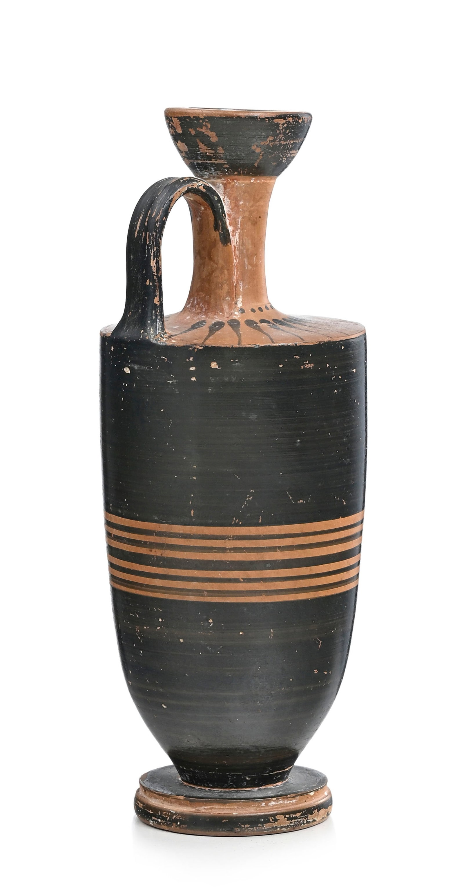 Lécythe en terre cuite à vernis noir, Attique, Ve s. av. J.-C., h. 15,5 cm Provenance (1 of 6)