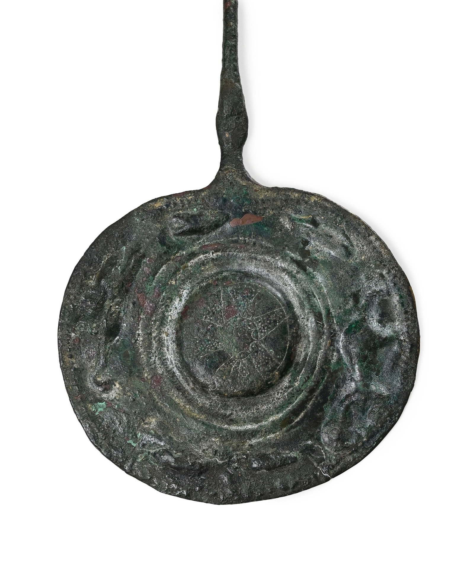 Épingle à disque en bronze, Luristan, 1000-700 av. J.-C., disque à décor martel& - 2