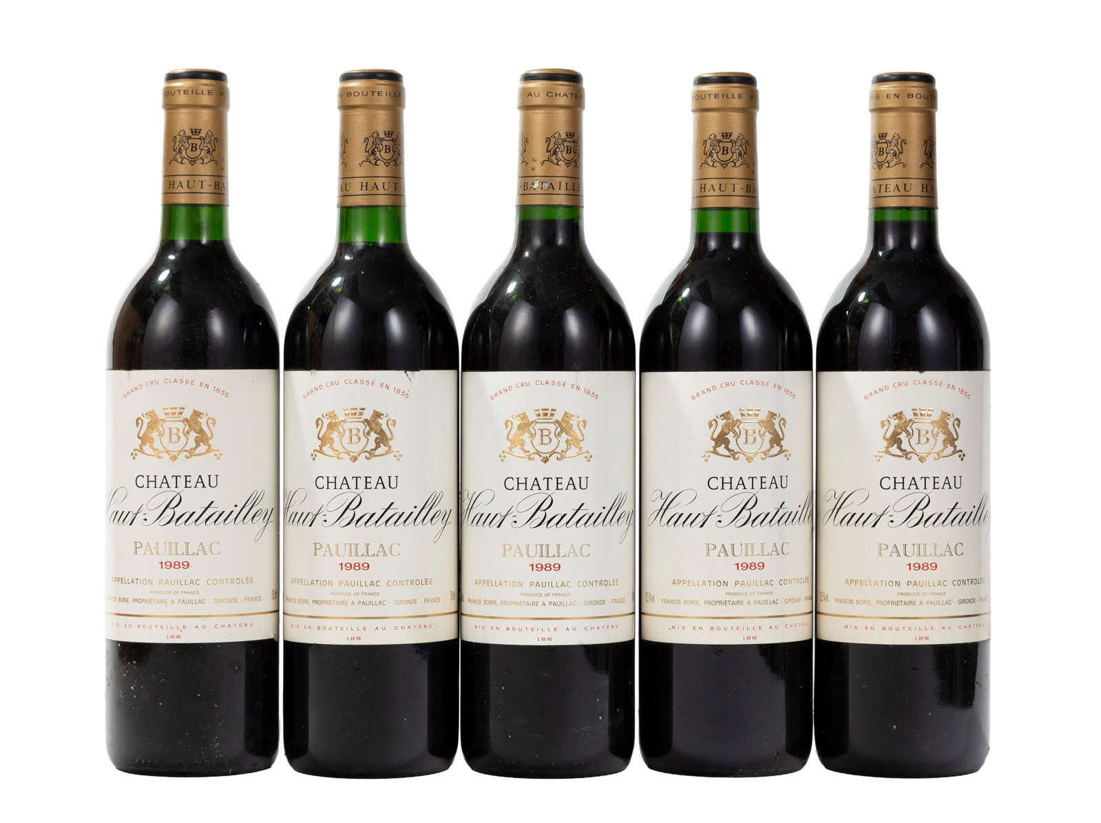 Ch. Haut-Batailley, 1989, Pauillac, 5ème grand cru classé, 5 bts (1 of 1)