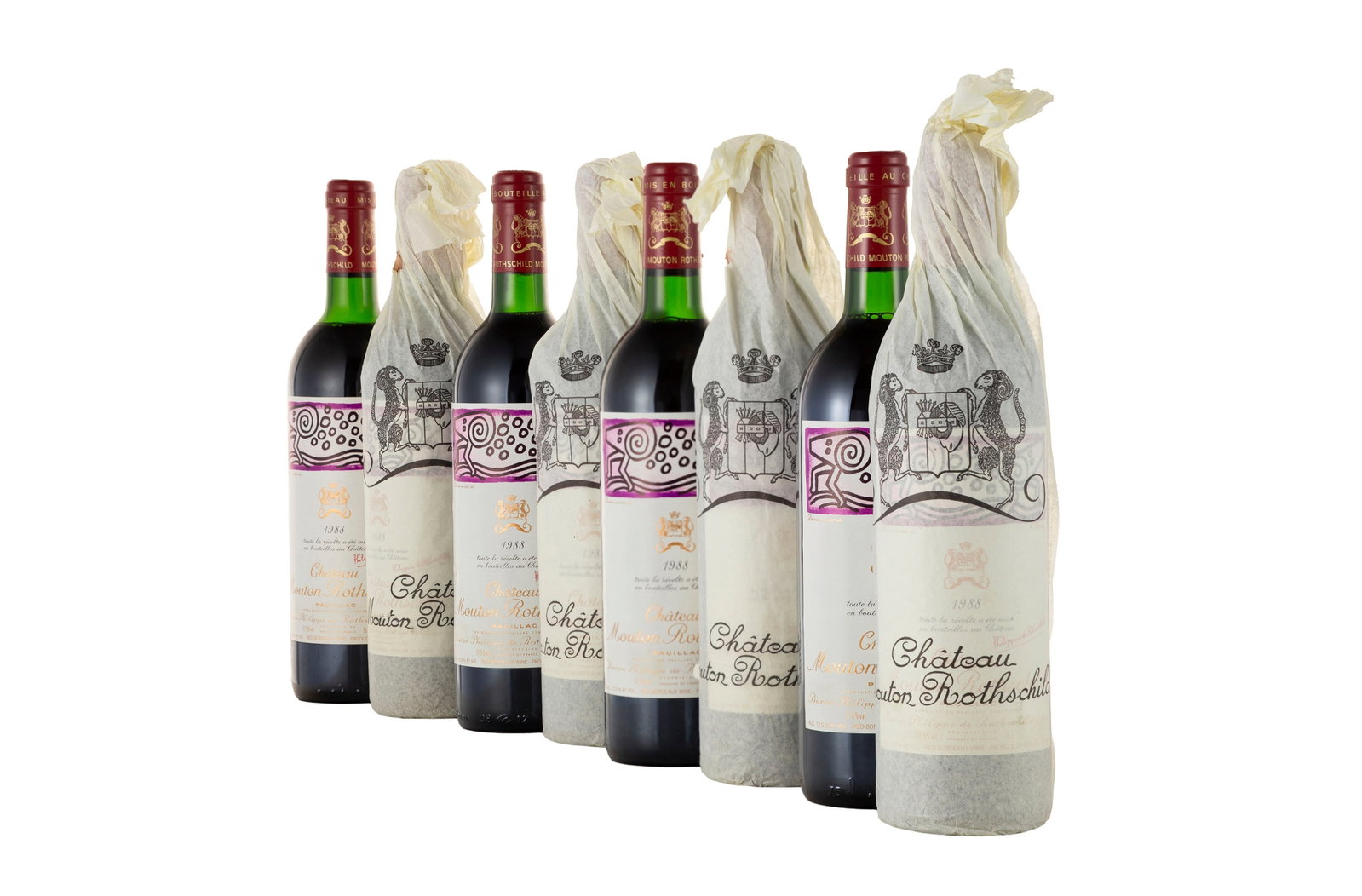 Ch. Mouton Rothschild, 1988, Pauillac, 1er grand cru classé, 8 bts: Ch. Mouton Rothschild, 1988, Pauillac, 1er grand cru classé, 8 bts