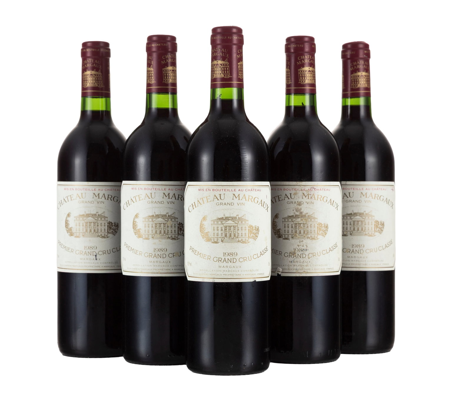 Ch. Margaux, 1989, Margaux, 1er grand cru classé, 5 bts: Ch. Margaux, 1989, Margaux, 1er grand cru classé, 5 bts