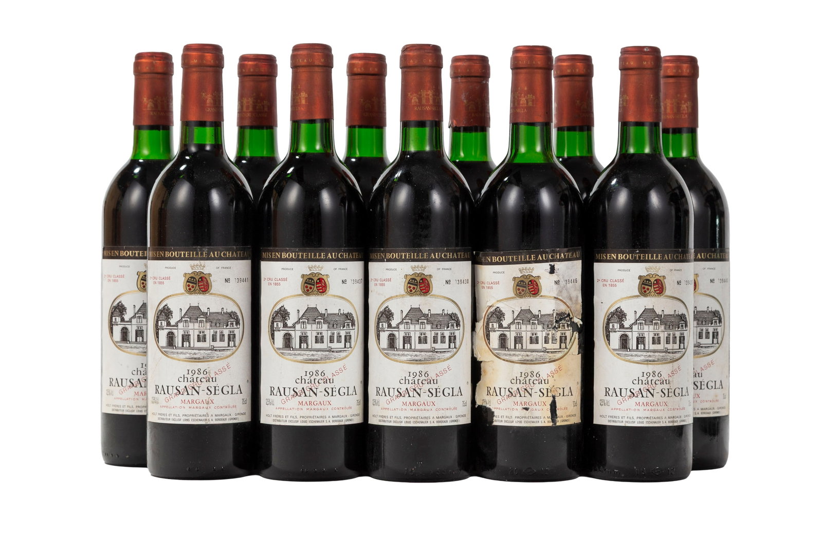 Ch. Rauzan-Ségla, 1986, Margaux, 2ème grand cru classé, 11 bts: Ch. Rauzan-Ségla, 1986, Margaux, 2ème grand cru classé, 11 bts