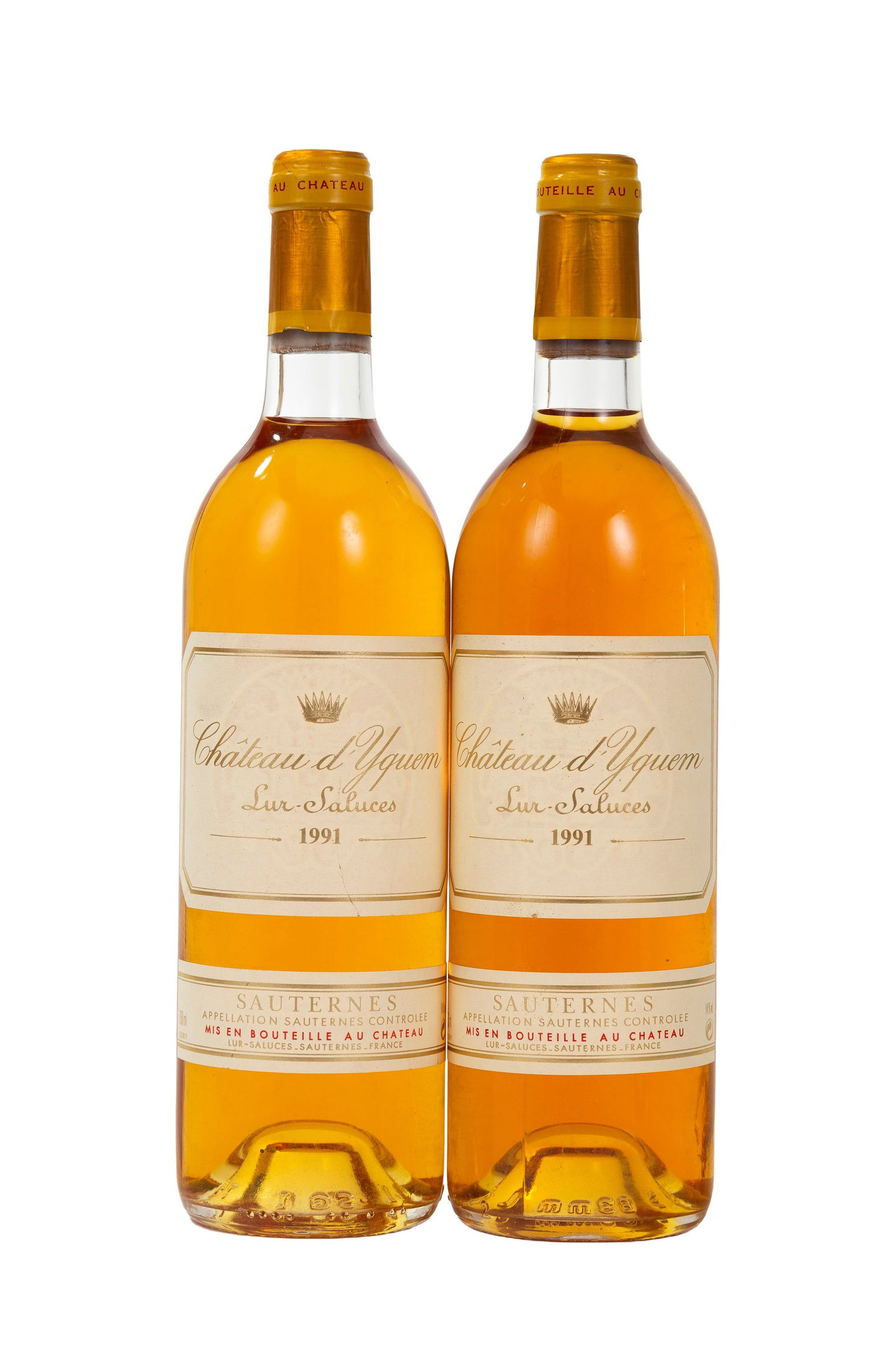 Ch. d'Yquem, 1991, Sauternes, 1er grand cru classé, 2 bts - 2