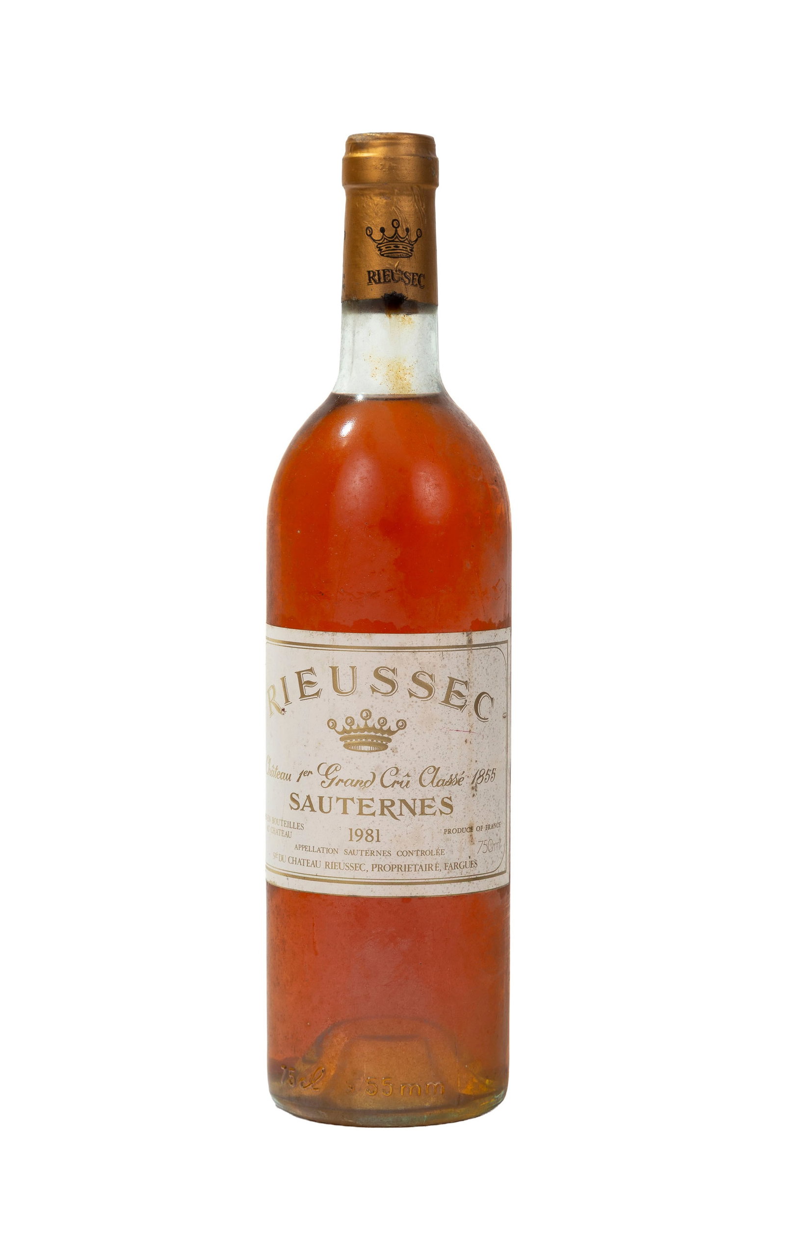 Ch. Rieussec, 1981, Sauternes, 1er grand cru classé, 1 bt. (1 of 1)