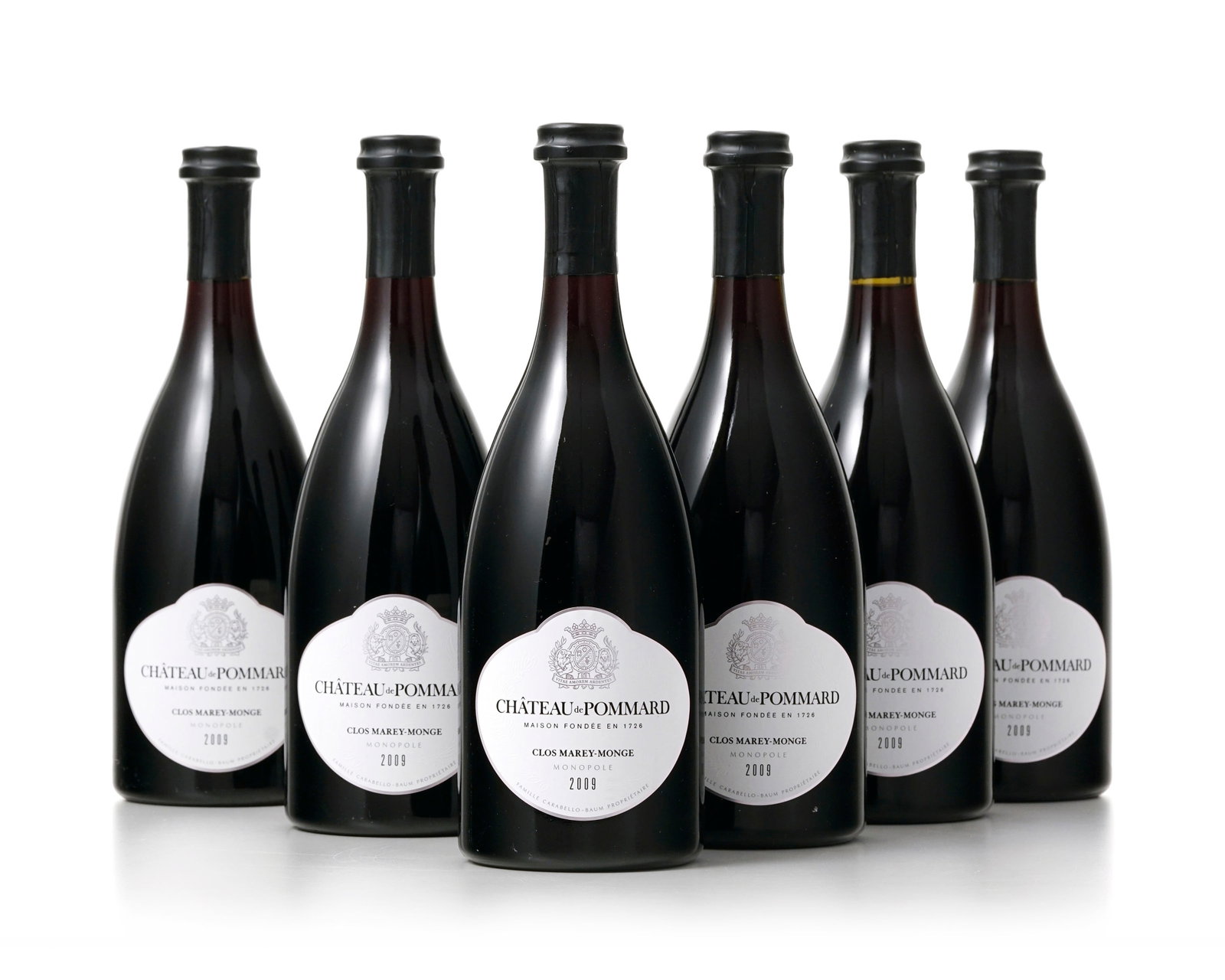 Château de Pommard, Clos Marey-Monge, 2009, côte de Beaune, 6 bts, carton d'origine (1 of 5)