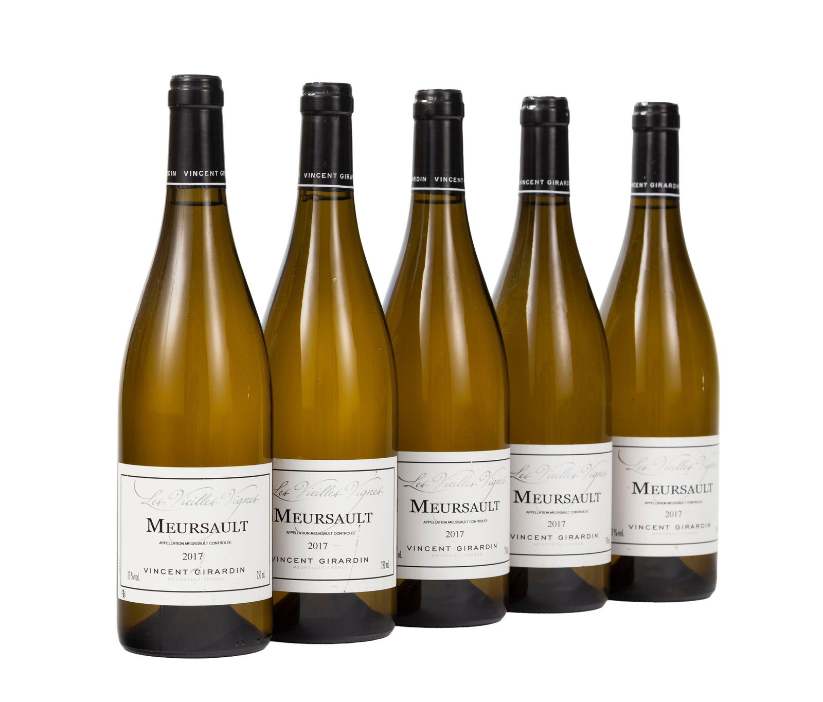 Domaine Vincent Girardin, Meursault Les Vieilles Vignes, 2017, 5 bts: Domaine Vincent Girardin, Meursault Les Vieilles Vignes, 2017, 5 bts