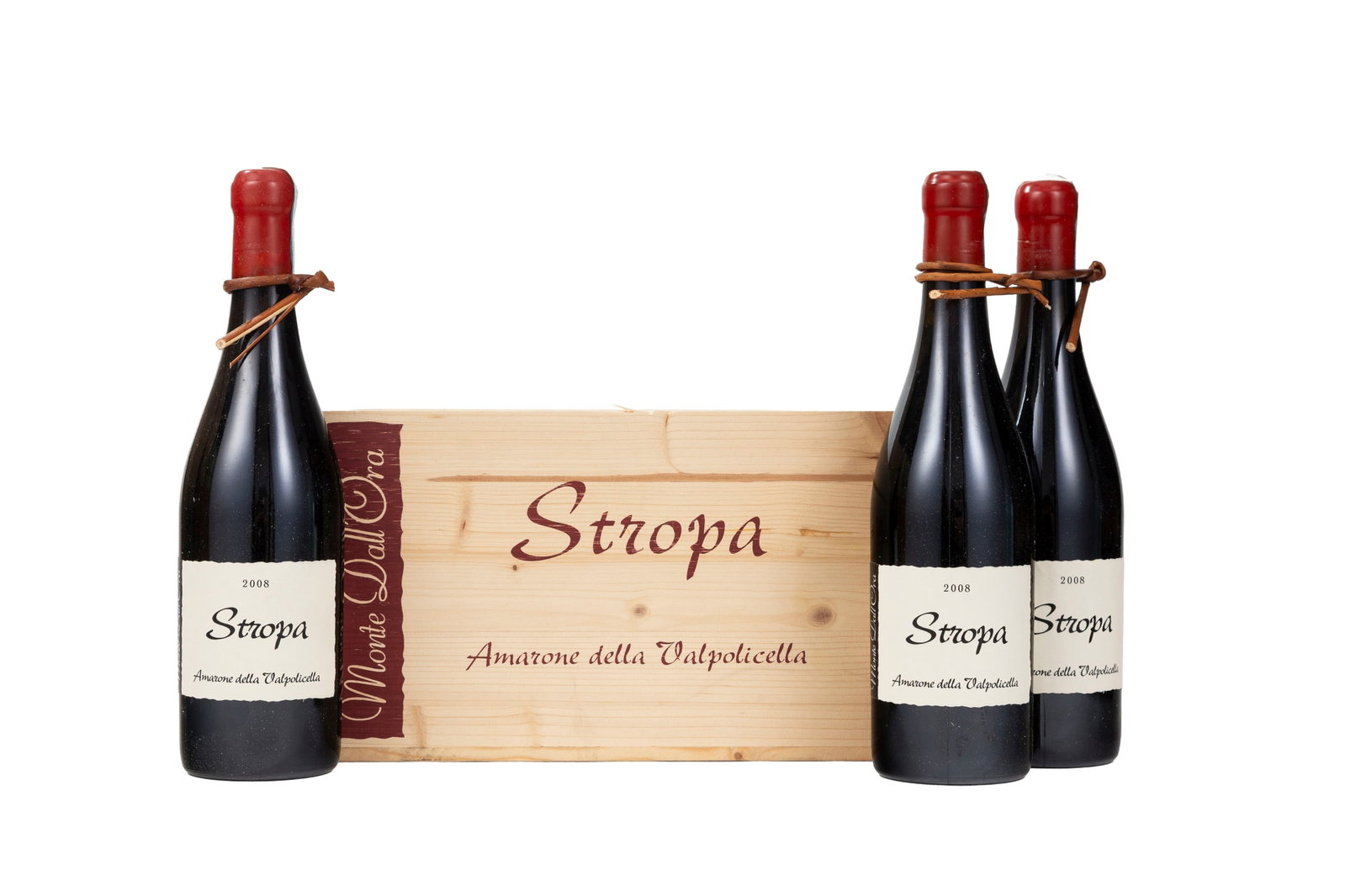 Monte dall'Ora Stropa, 2008, Amarone della Valpolicella Classico DOCG, 6 bts caisse en bois: Monte dall'Ora Stropa, 2008, Amarone della Valpolicella Classico DOCG, 6 bts caisse en bois