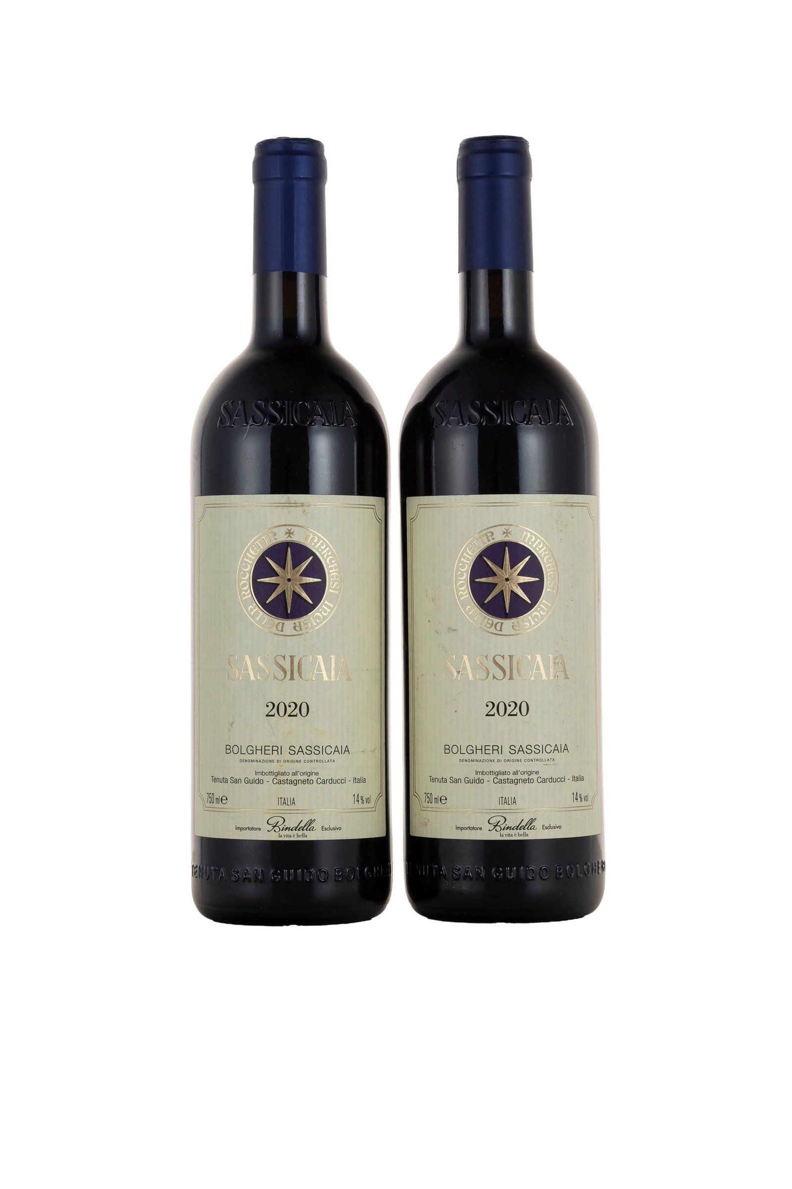 Sassicaia, 2020, Italie, 2 bts: Sassicaia, 2020, Italie, 2 bts Condition rayures et marques sur les étiquettes