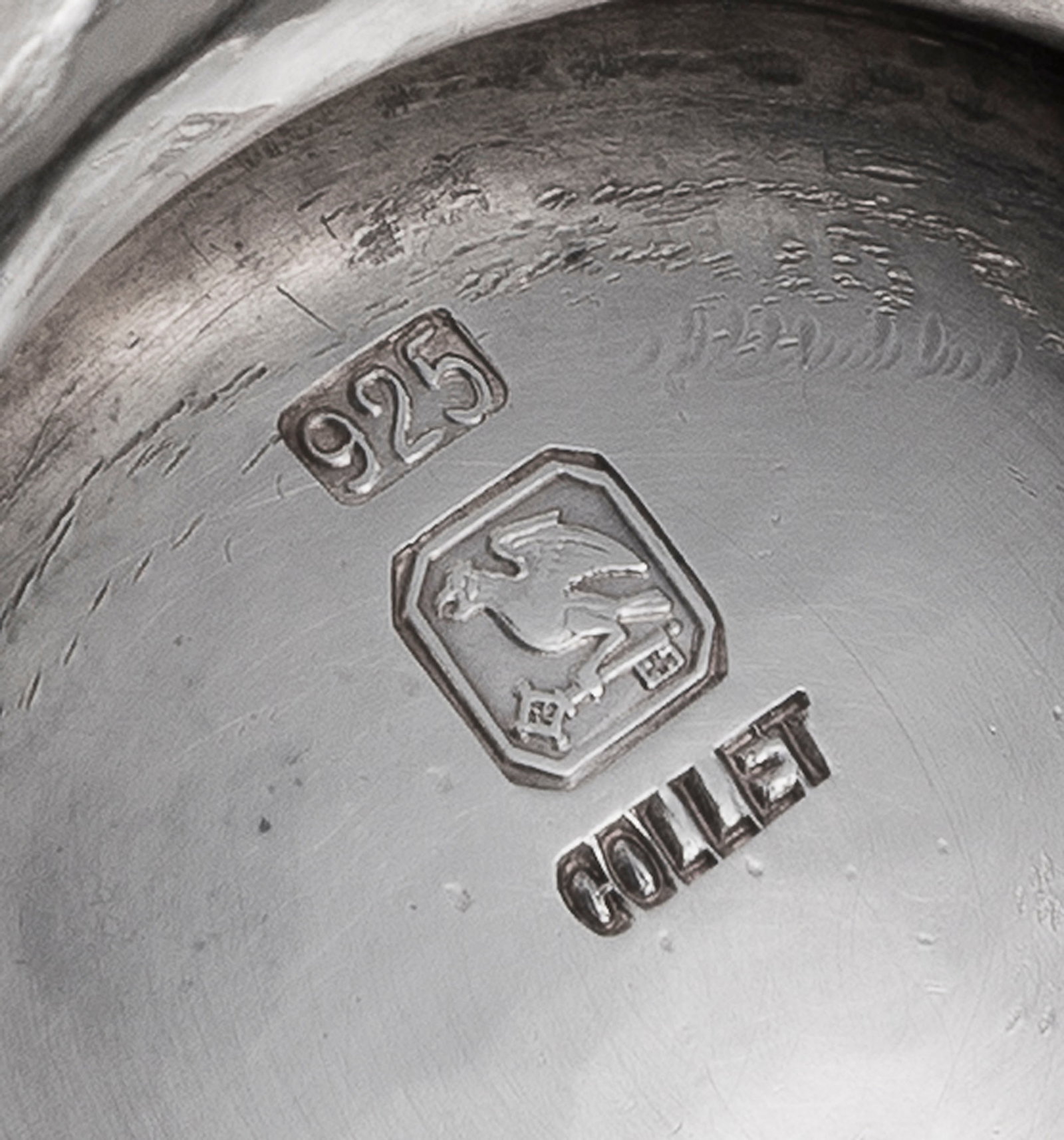 Collet. Service à thé et à café en argent 925, Genève, à décor de - 2