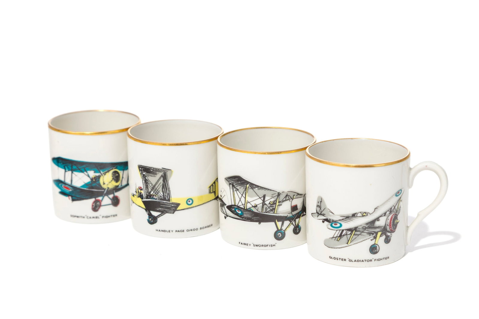 Langenthal. Suite de 11 tasses à café et soucoupes en porcelaine, XXe s., à déco - 2