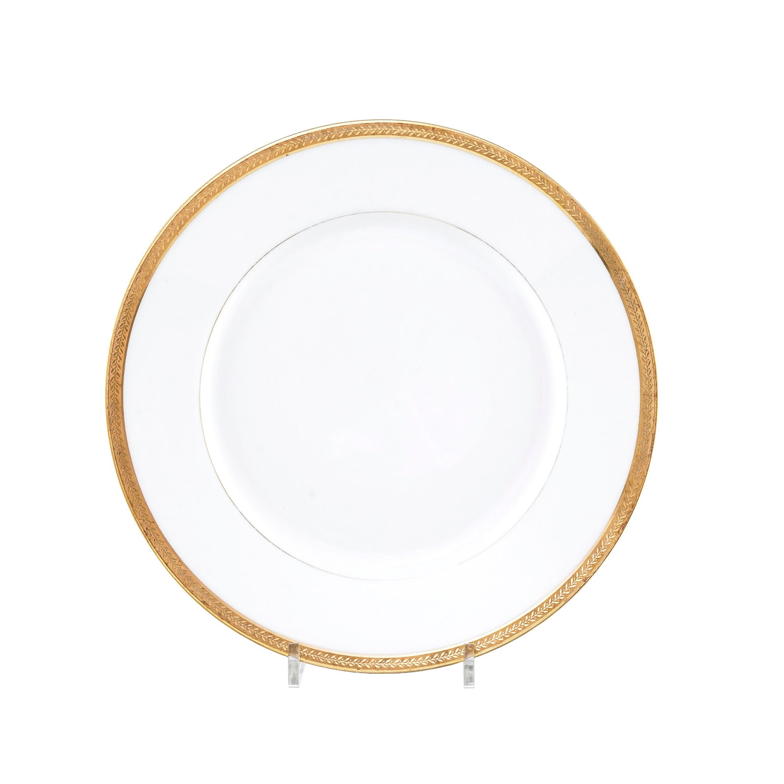 Partie de service en porcelaine, Limoges, à décor or, comprenant 76 pièces: 30 assiet - 2