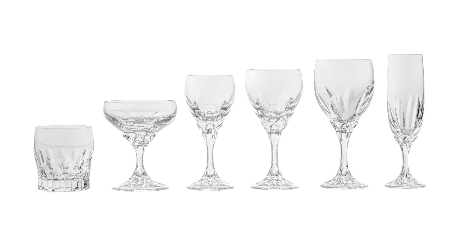 Villeroy & Boch. Partie de service de verres en cristal, modèle Iris, comprenant 48 pièces - 2