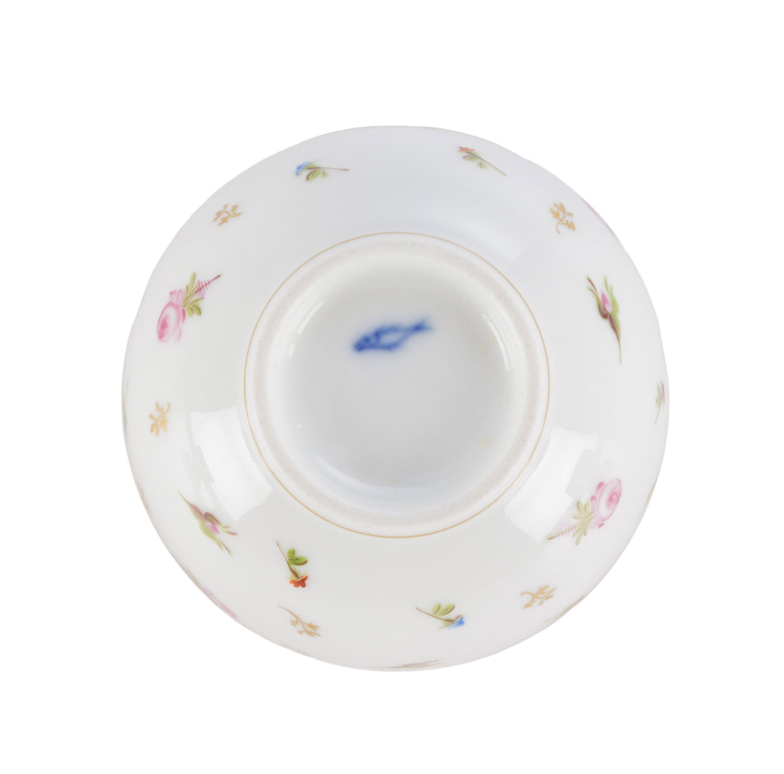 Nyon. Ensemble de 7 bols à thé et soucoupes et assiette en porcelaine, période Dortu  - 10